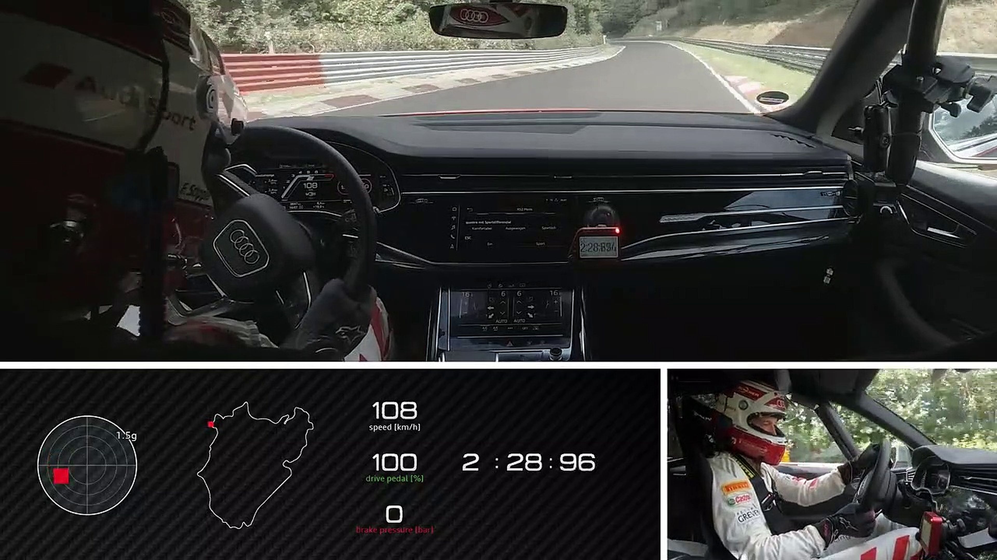 VÍDEO: ¡Qué bestia! El Audi RSQ8, récord en Nürburgring: 7:42.253 (vuelta ONBOARD)