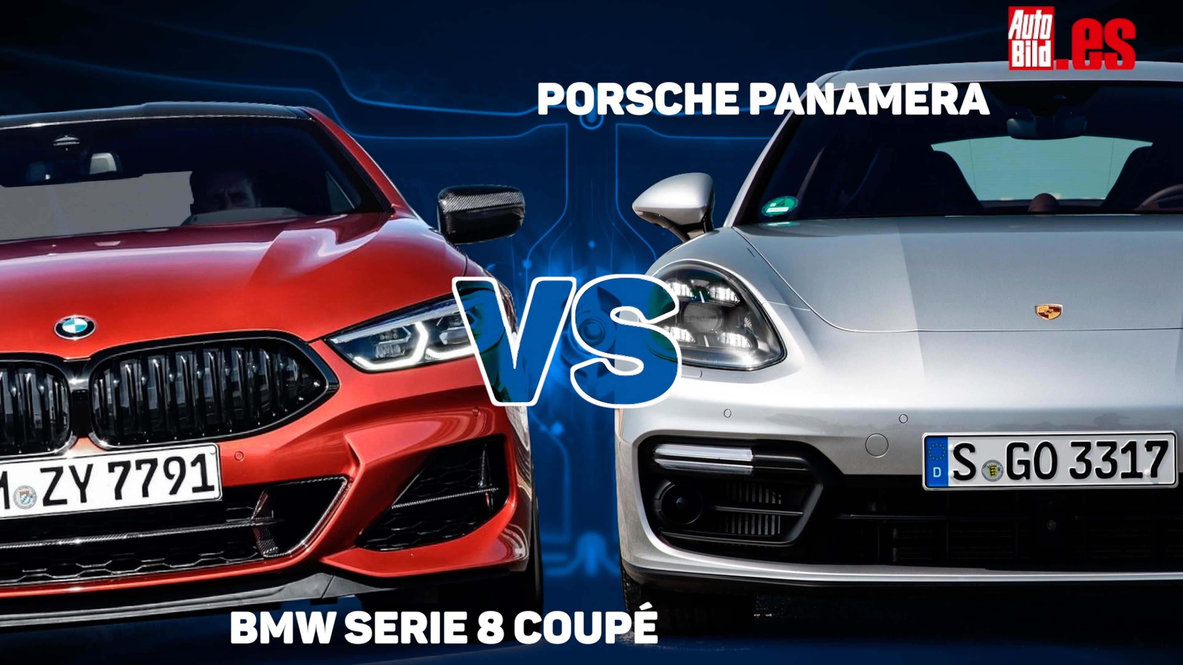 VÍDEO: BMW Serie 8 Coupé vs Porsche Panamera, cara a cara virtual