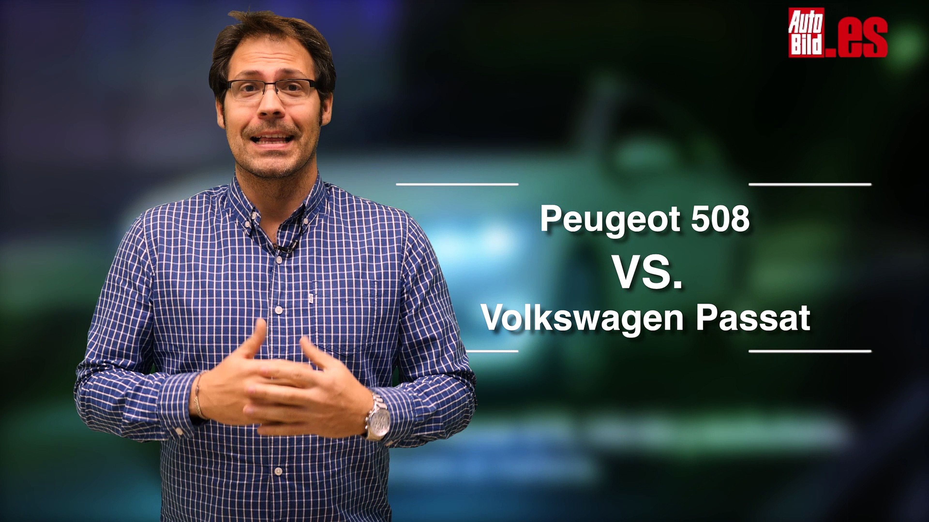VÍDEO: cara a cara Peugeot 508 vs Volkswagen Passat