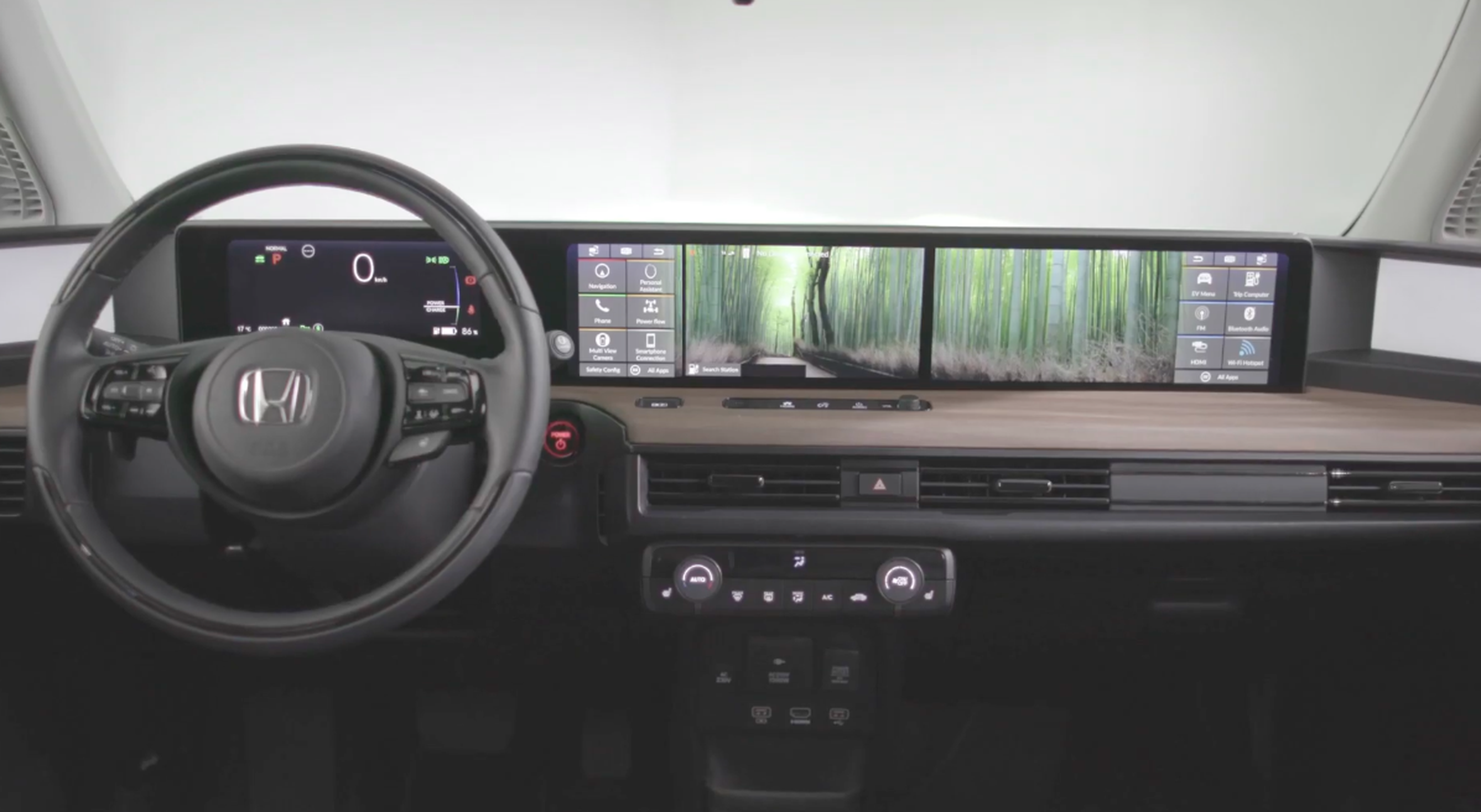 VÍDEO: Así funcionan las dos pantallas táctiles del Honda e Prototype
