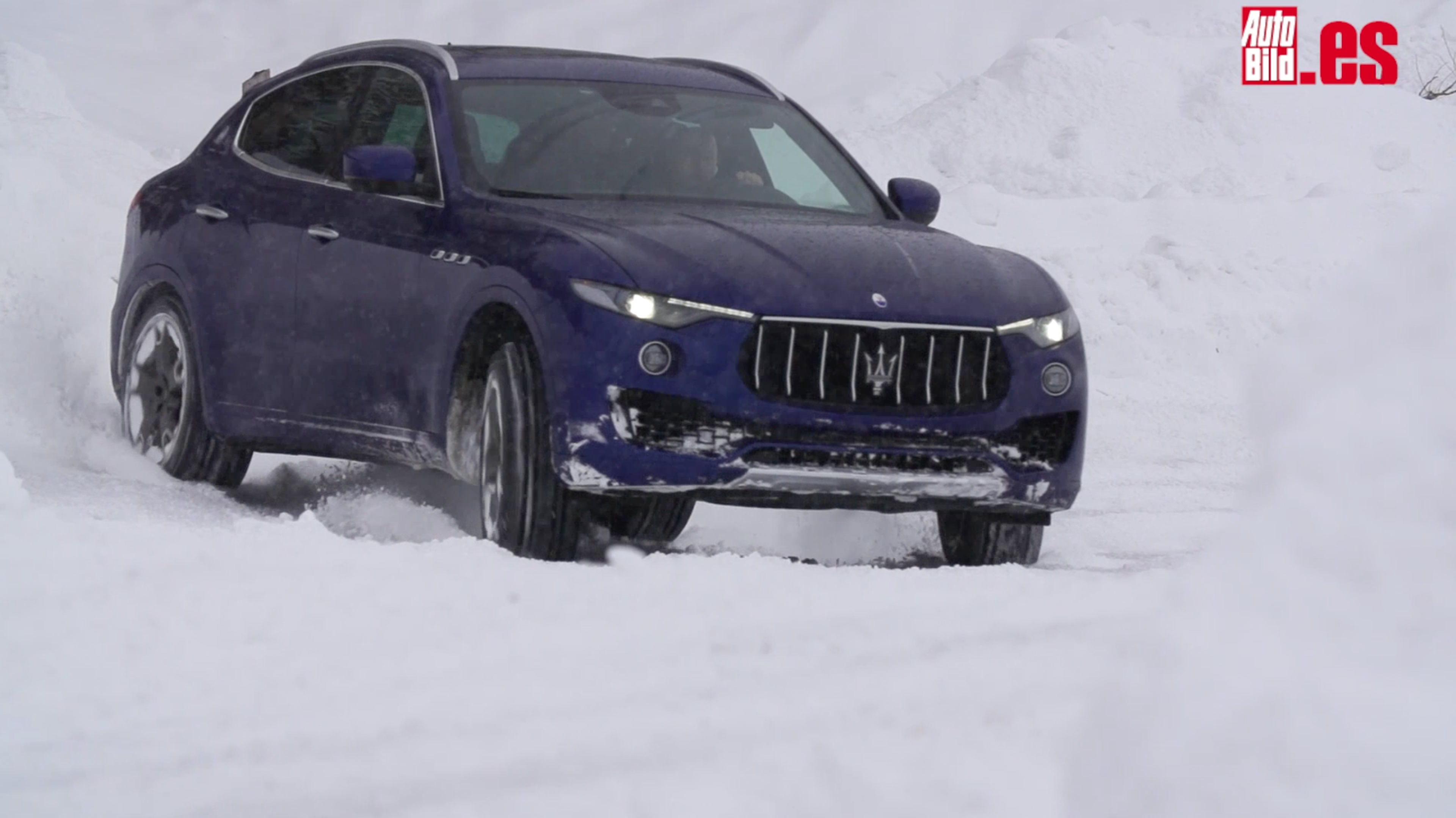 VÍDEO: El Maserati Levante, a prueba sobre la nieve