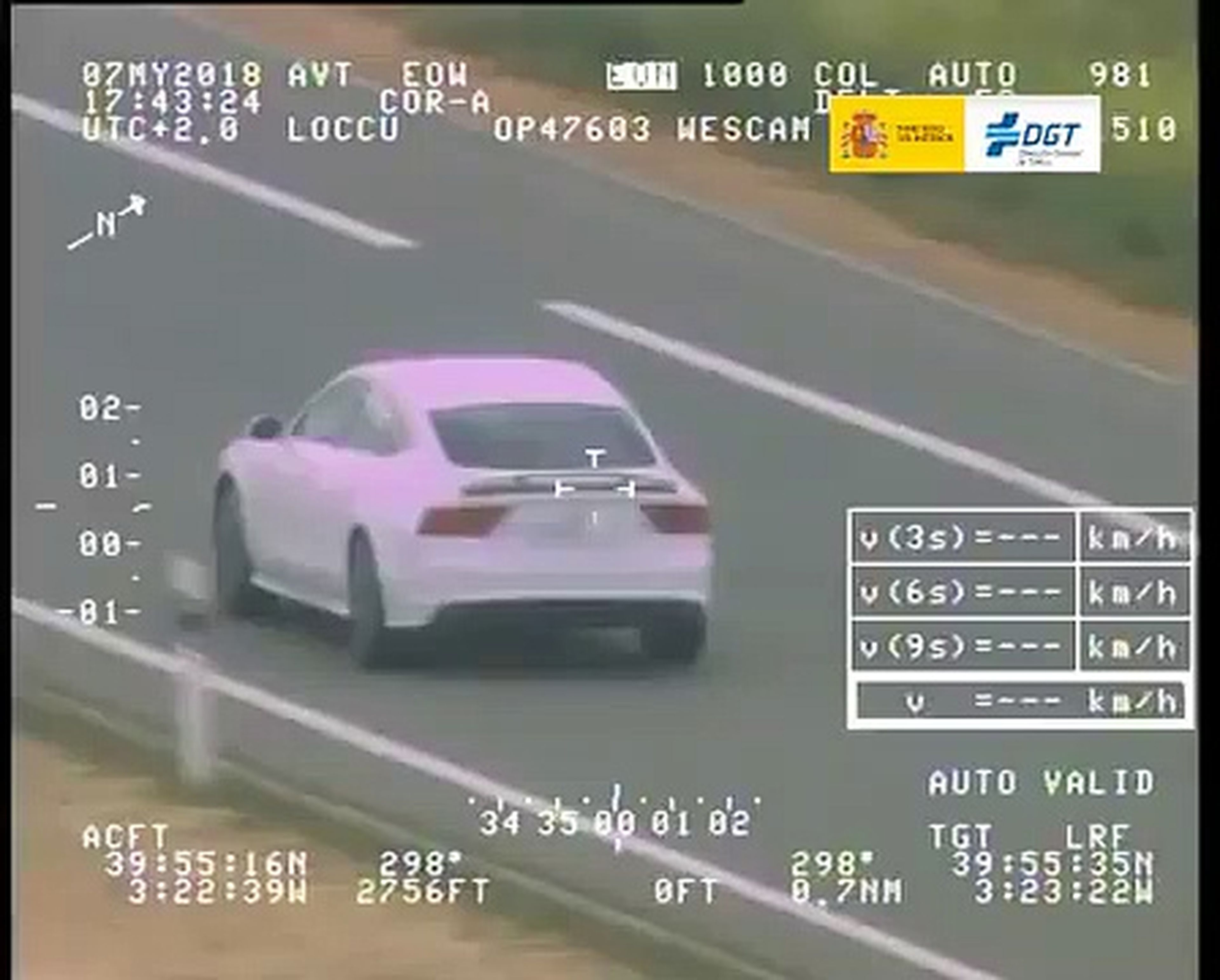 VÍDEO: Pegasus caza a un Audi A7 a casi 250 km/h en una autopista y porque no puede ir a más…