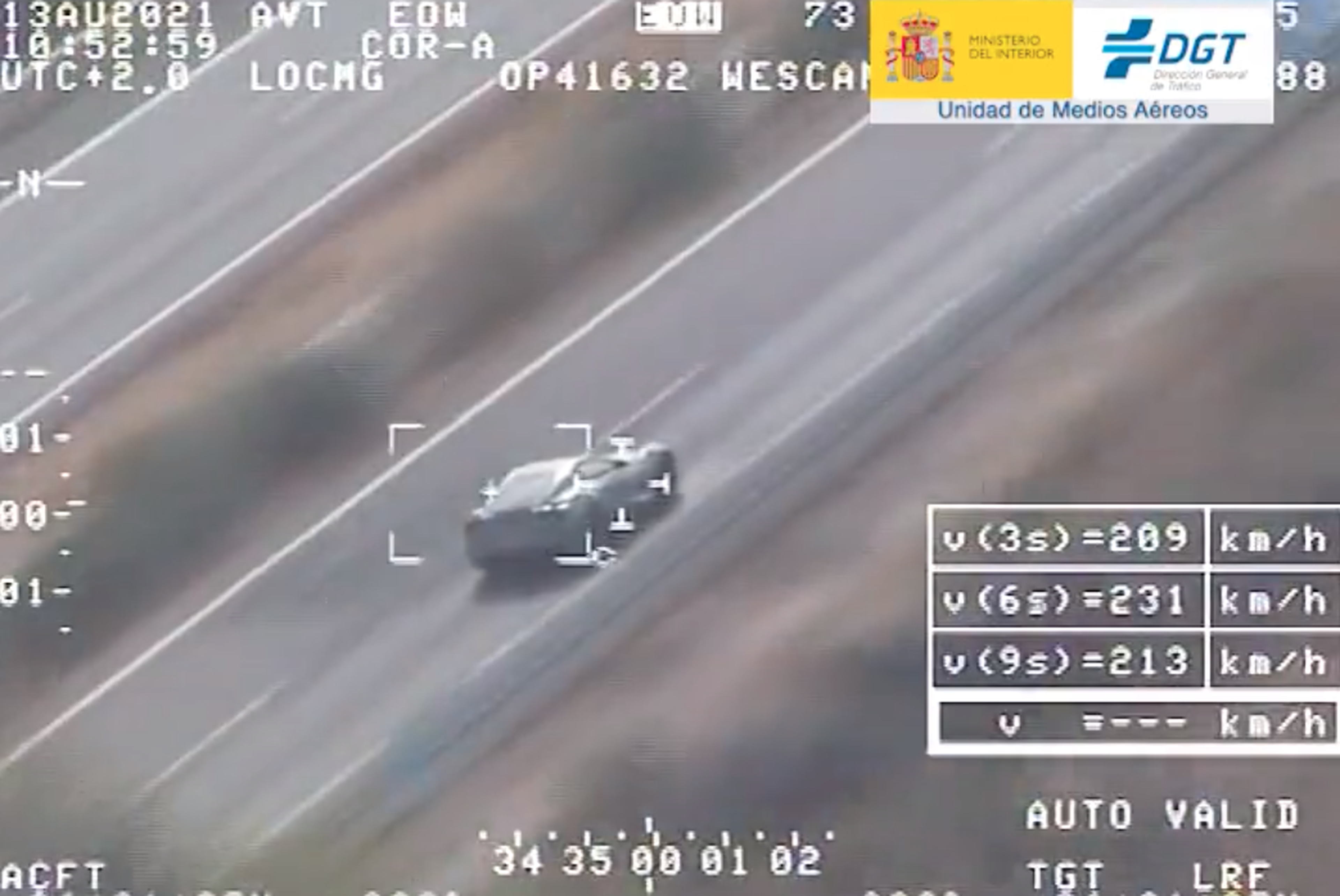 VÍDEO: Pillan al conductor de un Ferrari a más de 250 km/h en la AP7, en Marbella. ¡Es delito!