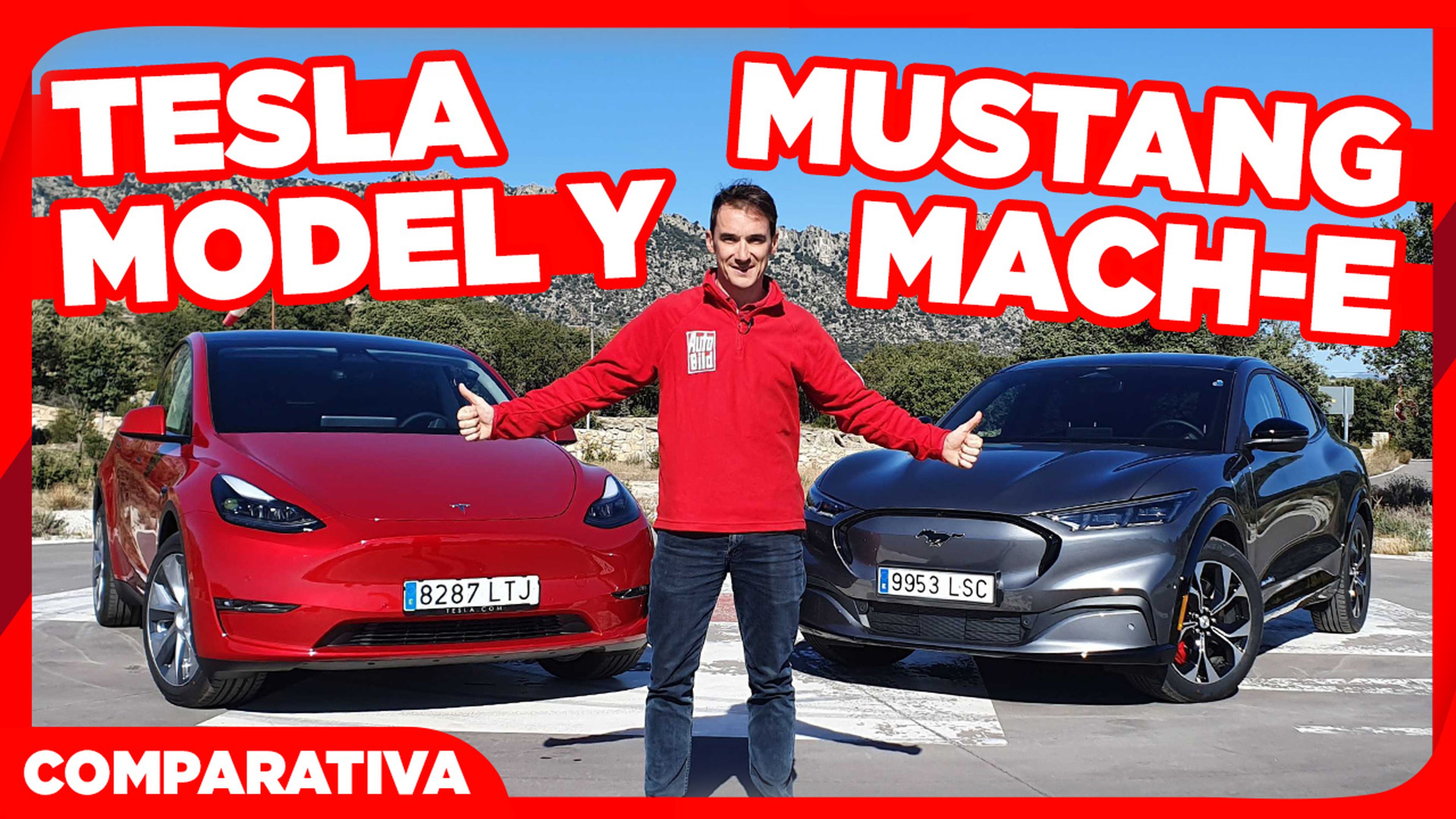 VÍDEO: Tesla Model Y vs Mustang Mach-E