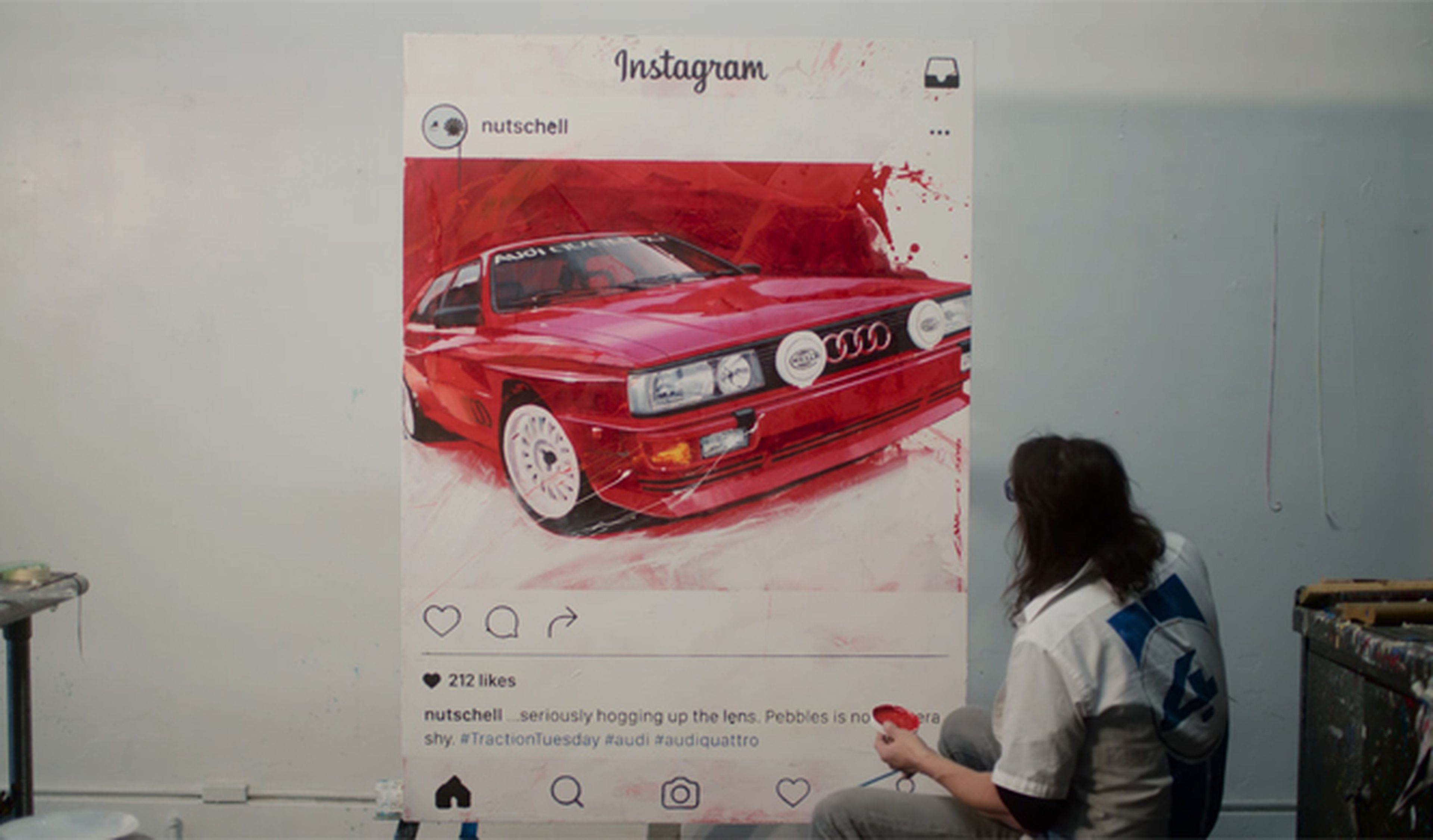 VÍDEO así se transforma un Audi Quattro Coupé en arte
