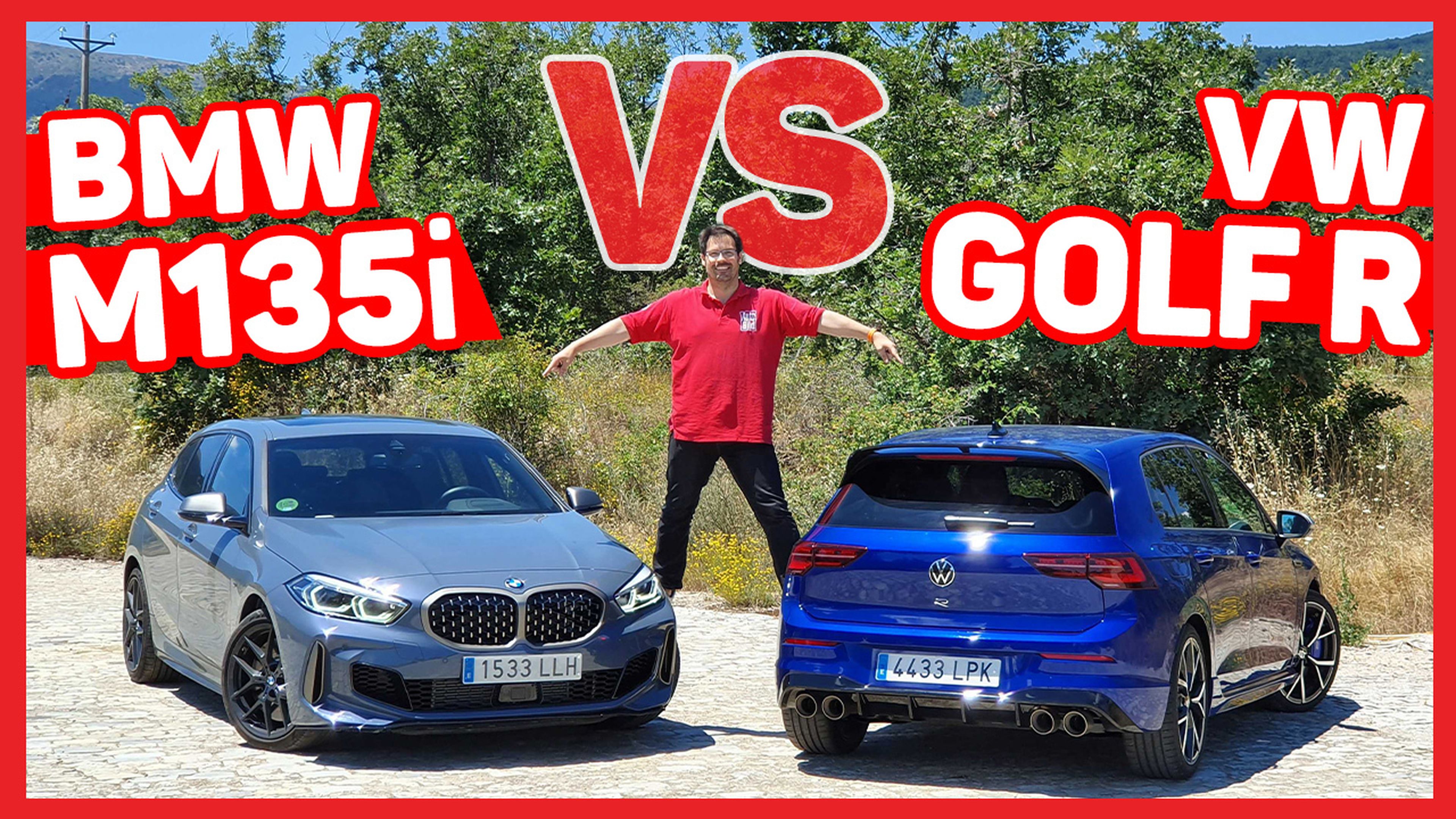VÍDEO: VW Golf R 2021 vs BMW M135i xDrive, ¿cuál es el mejor?