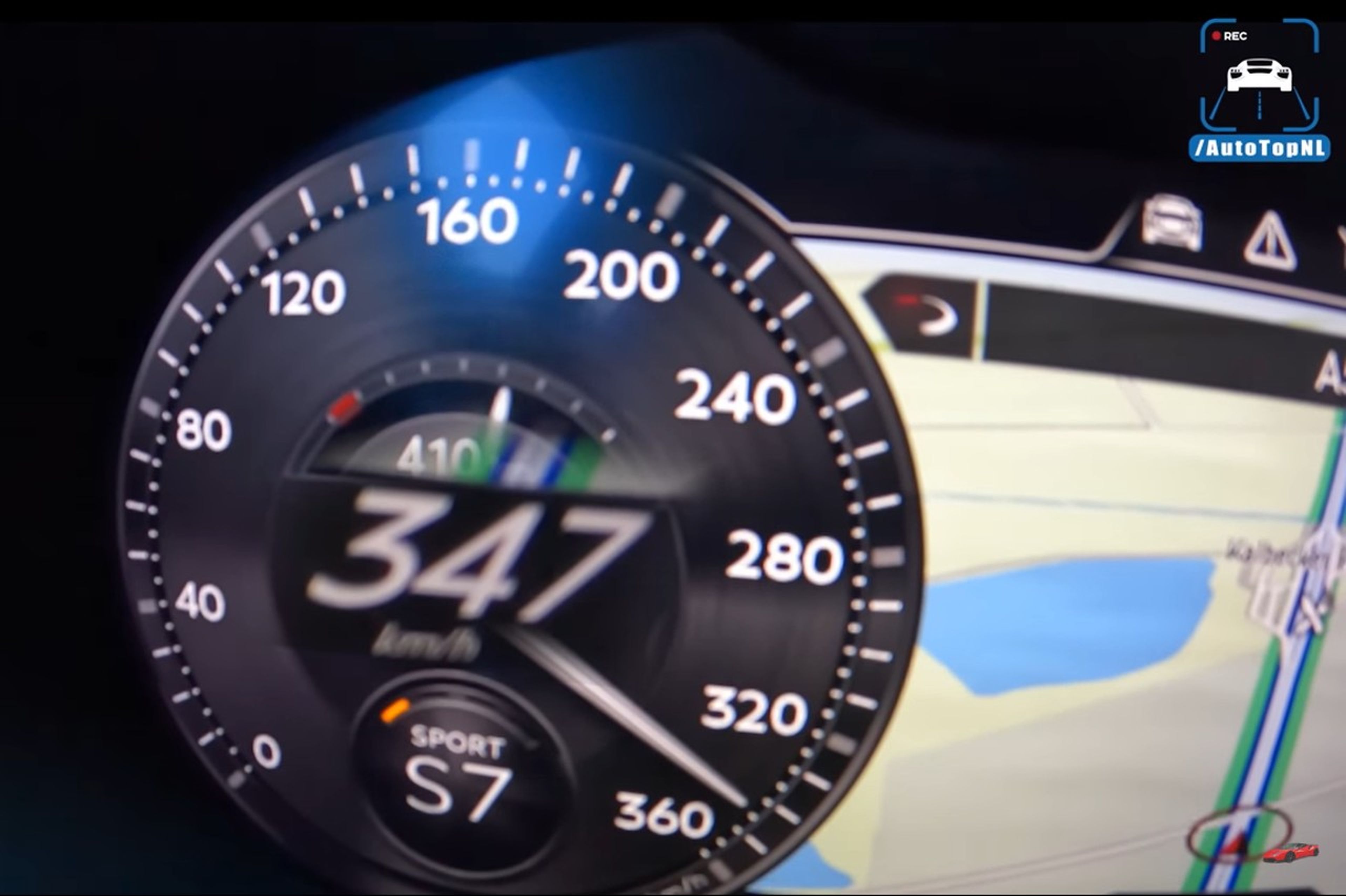 Sin despeinarse, este Bentley Continental GT Speed circula a 347 km/h por una Autobahn