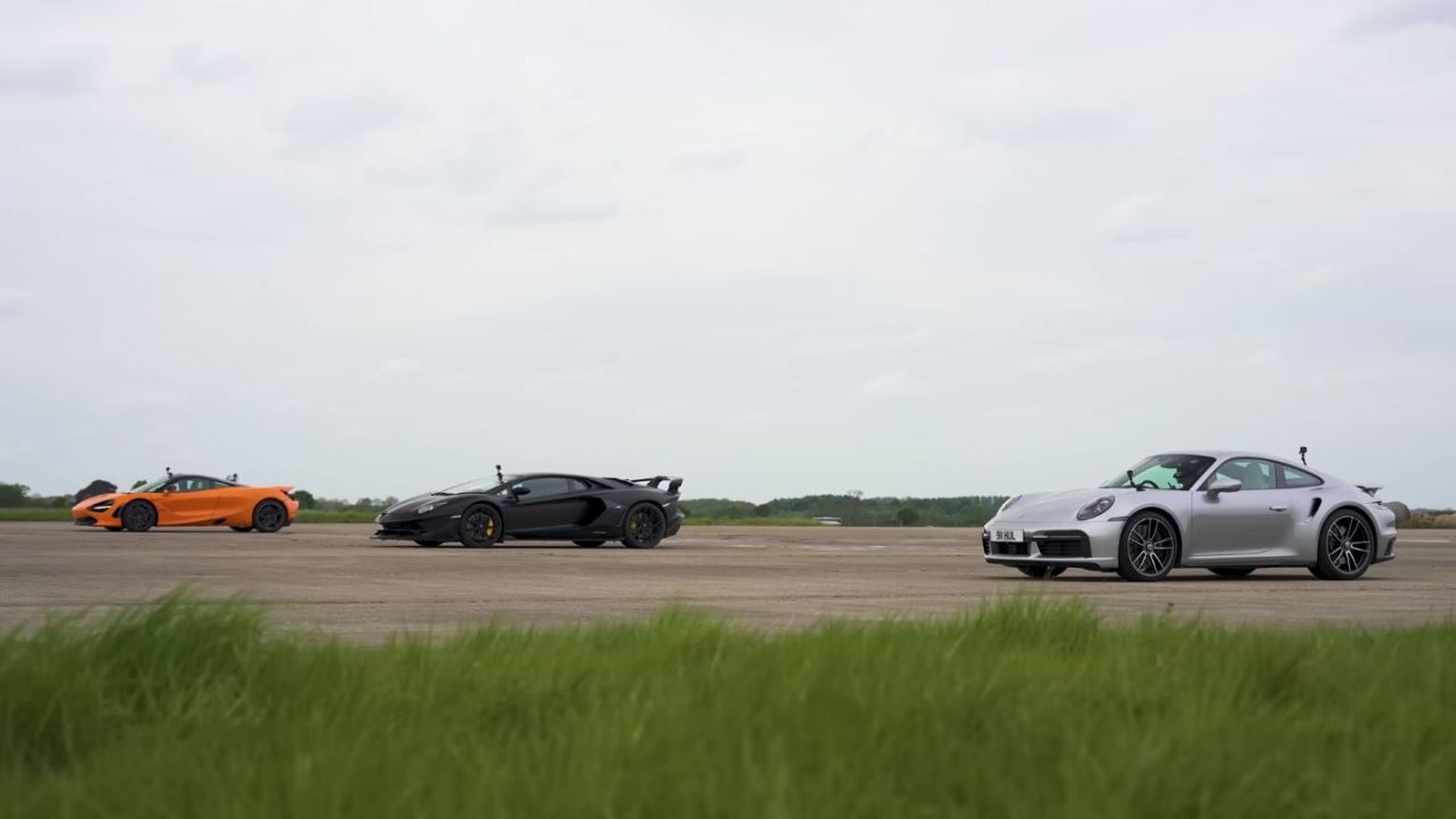 Lamborghini Aventador SVJ vs McLaren 720S vs Porsche 911 Turbo S