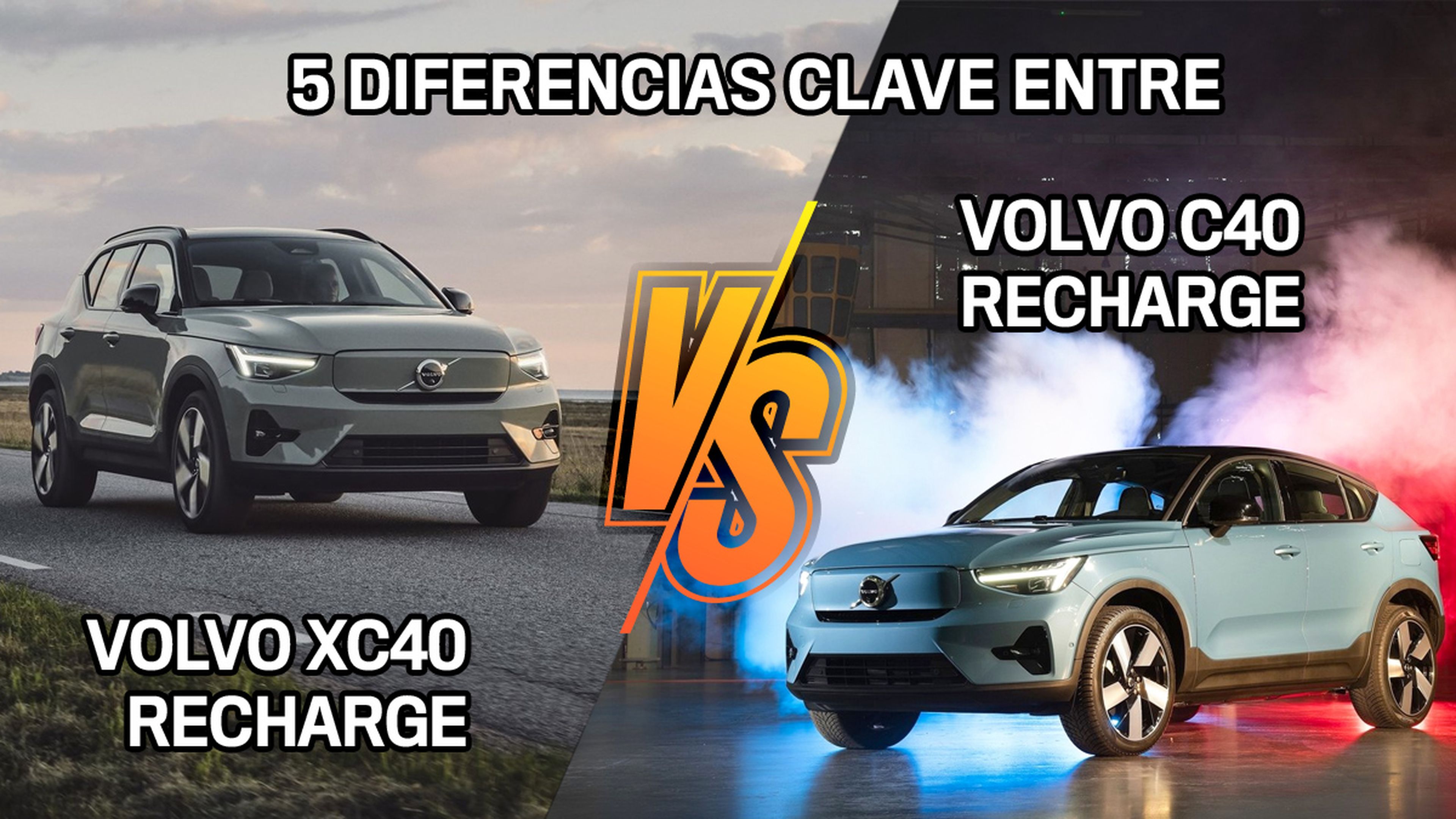 Cinco diferencias clave entre el Volvo C40 y el Volvo XC40 Recharge