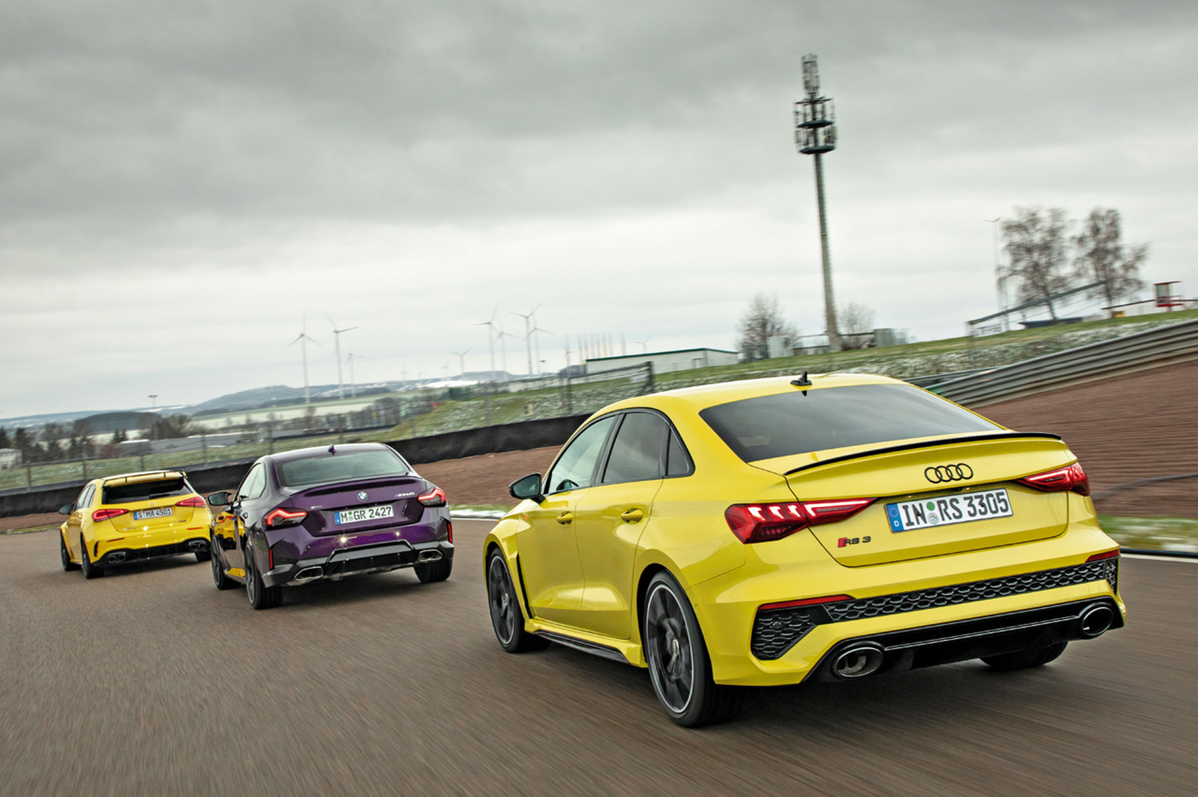 Comparativa: Audi RS3 Sedan, BMW M240i xDrive Coupé y Mercedes-AMG A 45 S