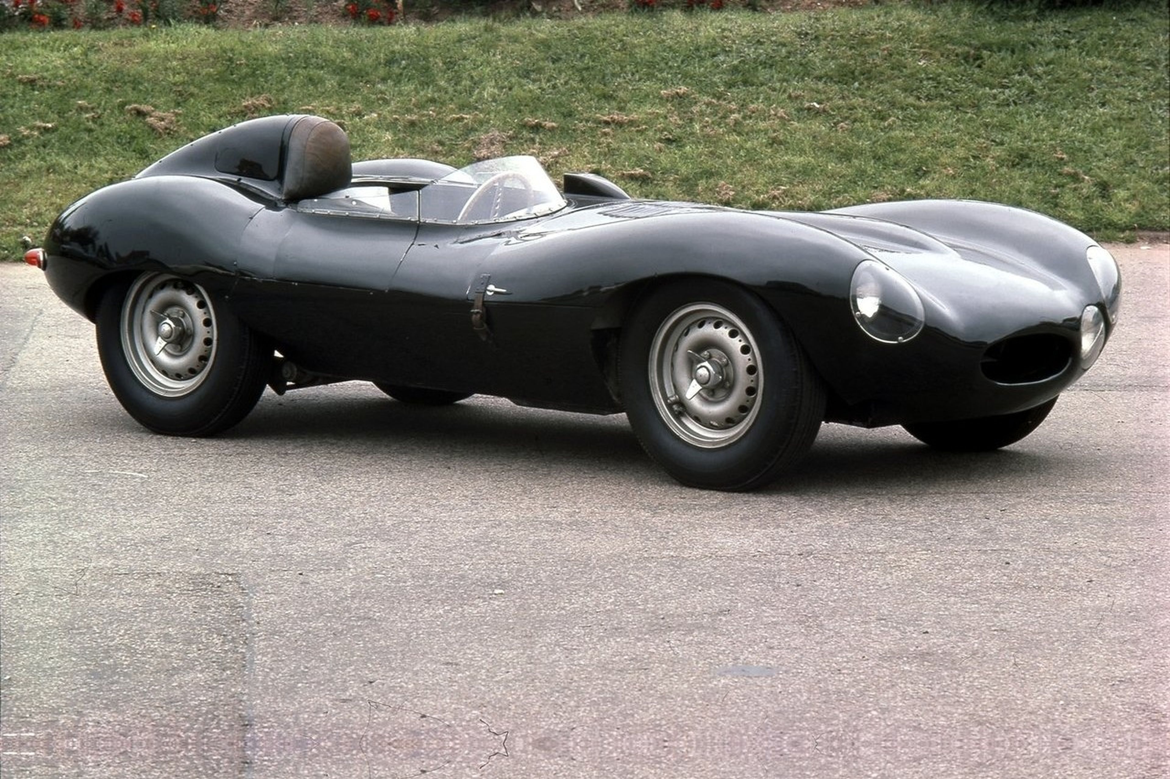 El Jaguar D-Type, campeón de Le Mans en 1955, 1956 y 1957.