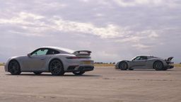 porsche 992 turbo s vs porsche 918 spyder