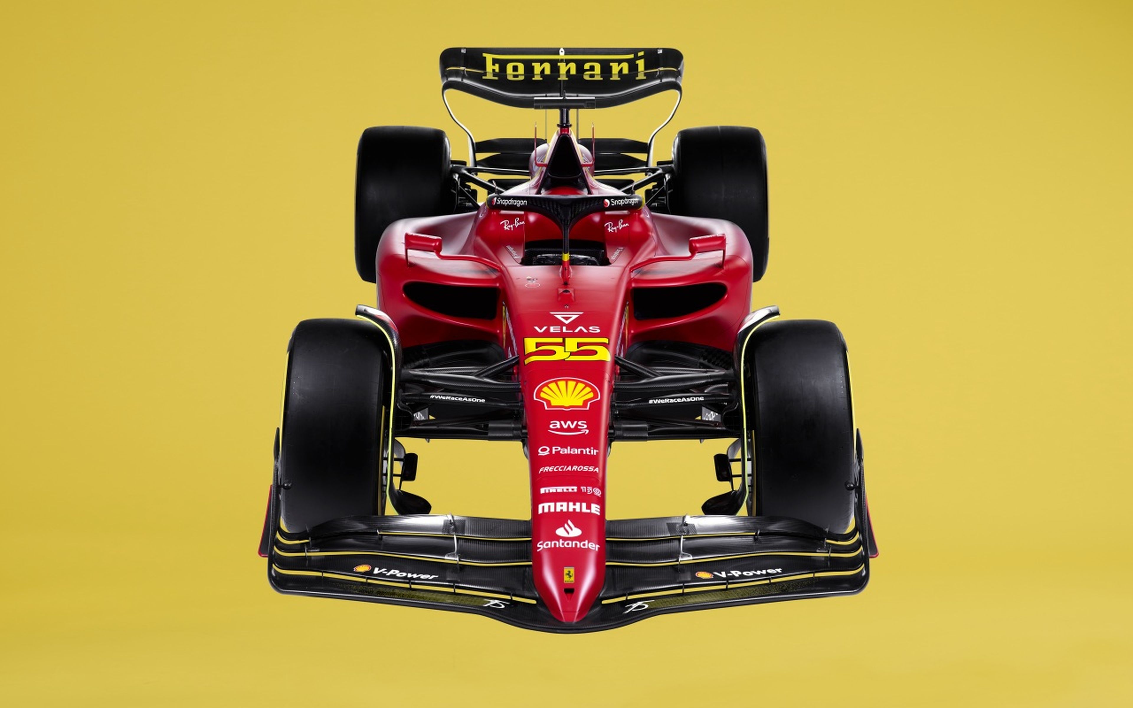 Ferrari F1-75 amarillo