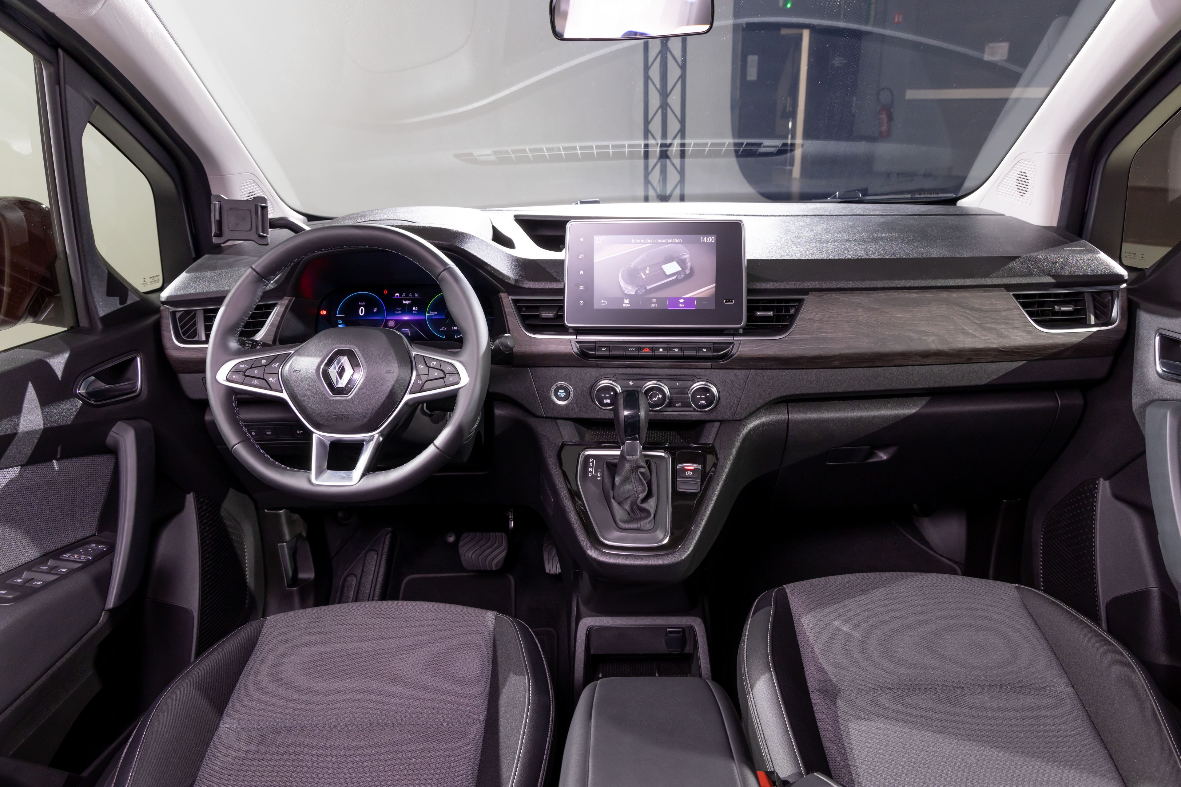 Interior del Renault Kangoo E-Tech
