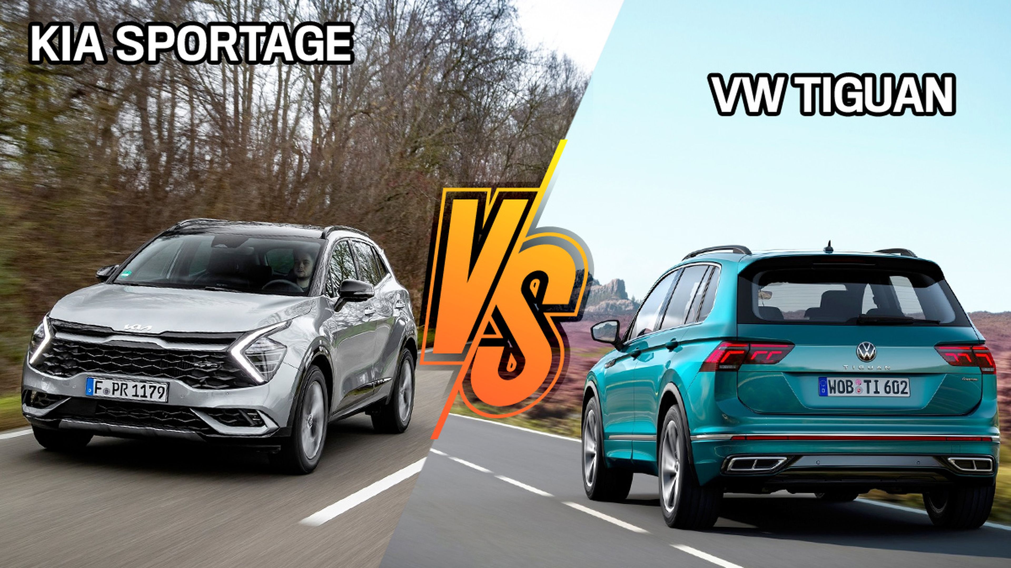 Kia Sportage o VW Tiguan híbrido, elegimos el mejor si estás pensando en su compra