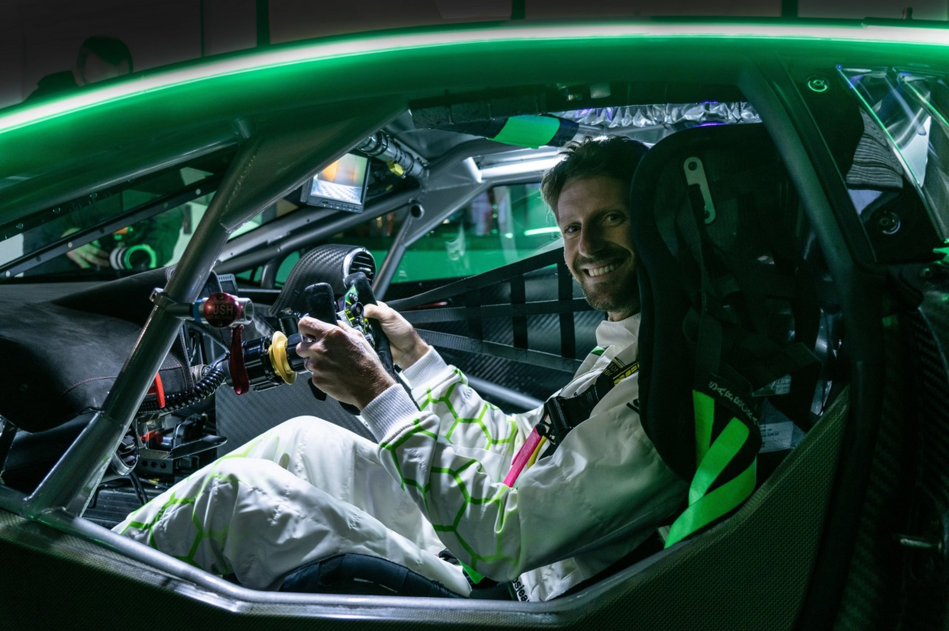 Grosjean y Lamborghini