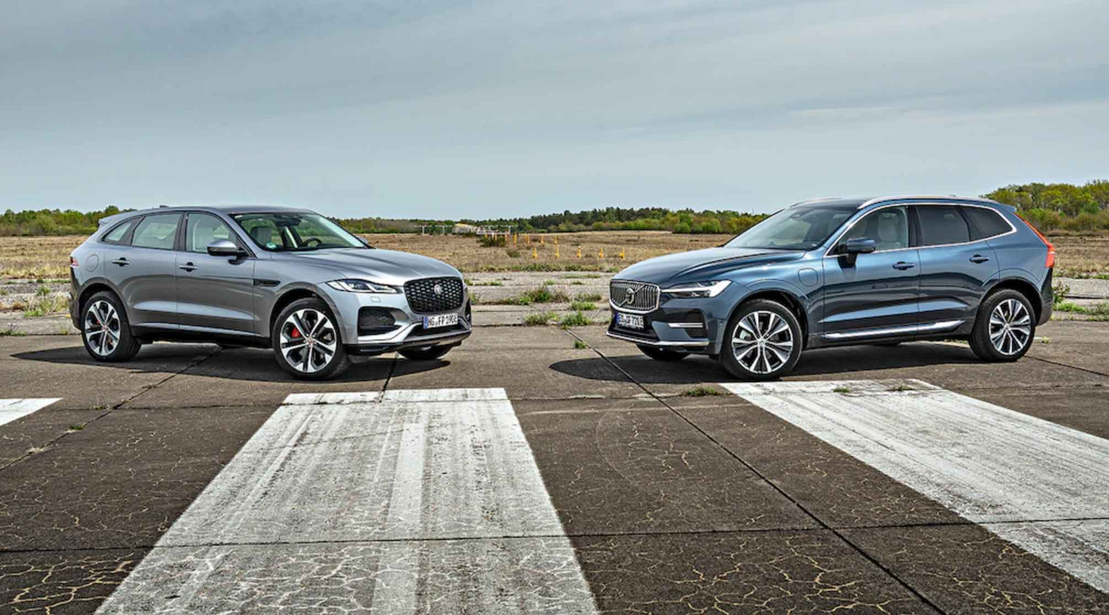 Lateral F-Pace y XC60