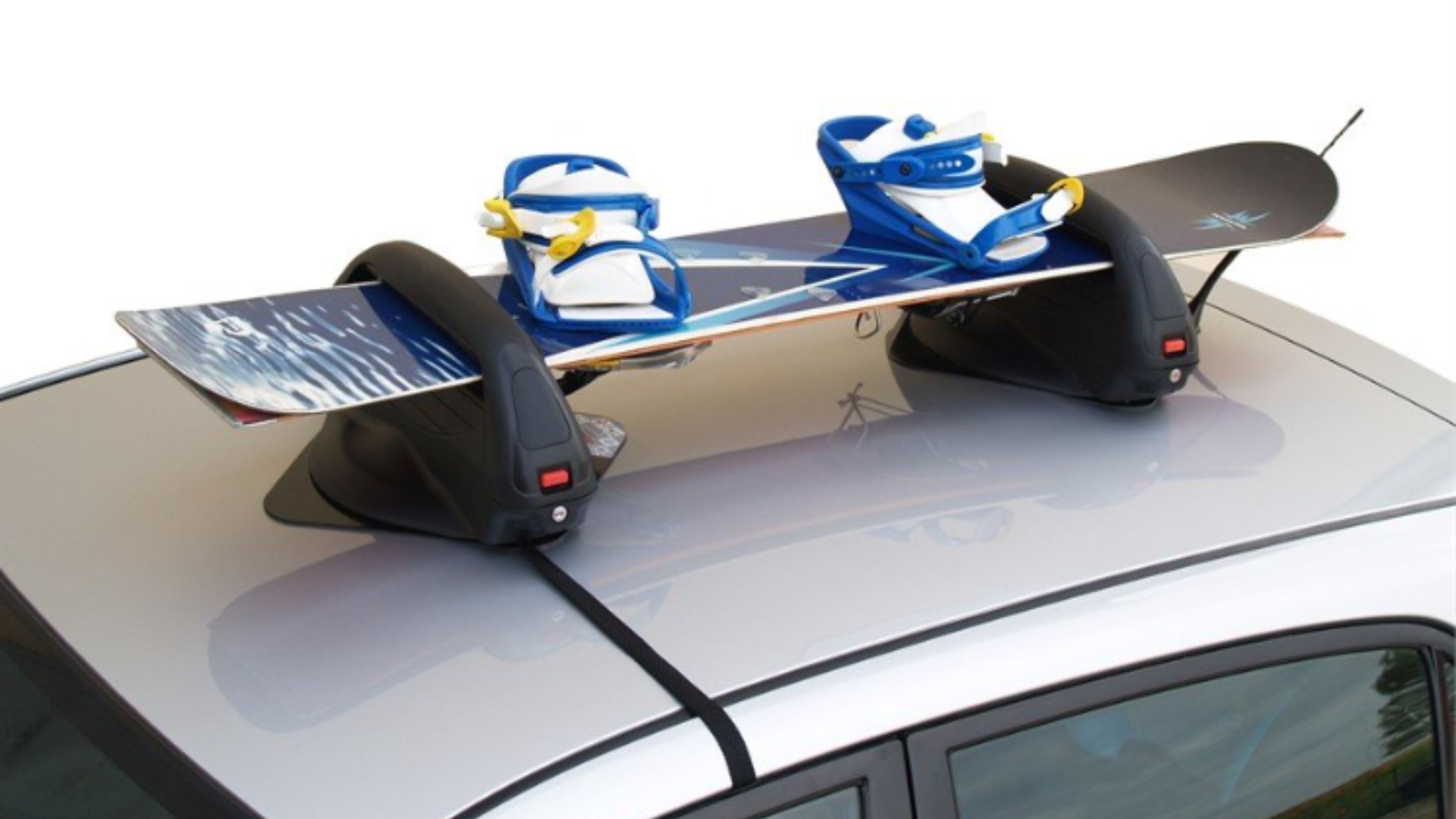 Portaesquís con imán de techo para coche, soporte de esquí magnético 2  pares de esquís homologado para techo de coche no de vidrio