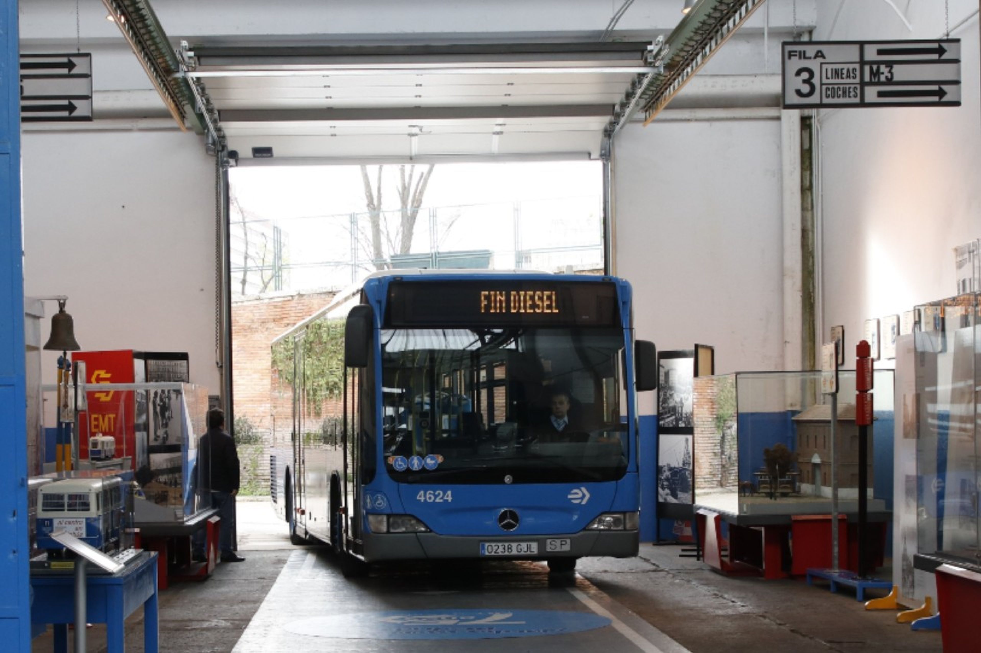 Madrid manda al taller su último autobús diésel