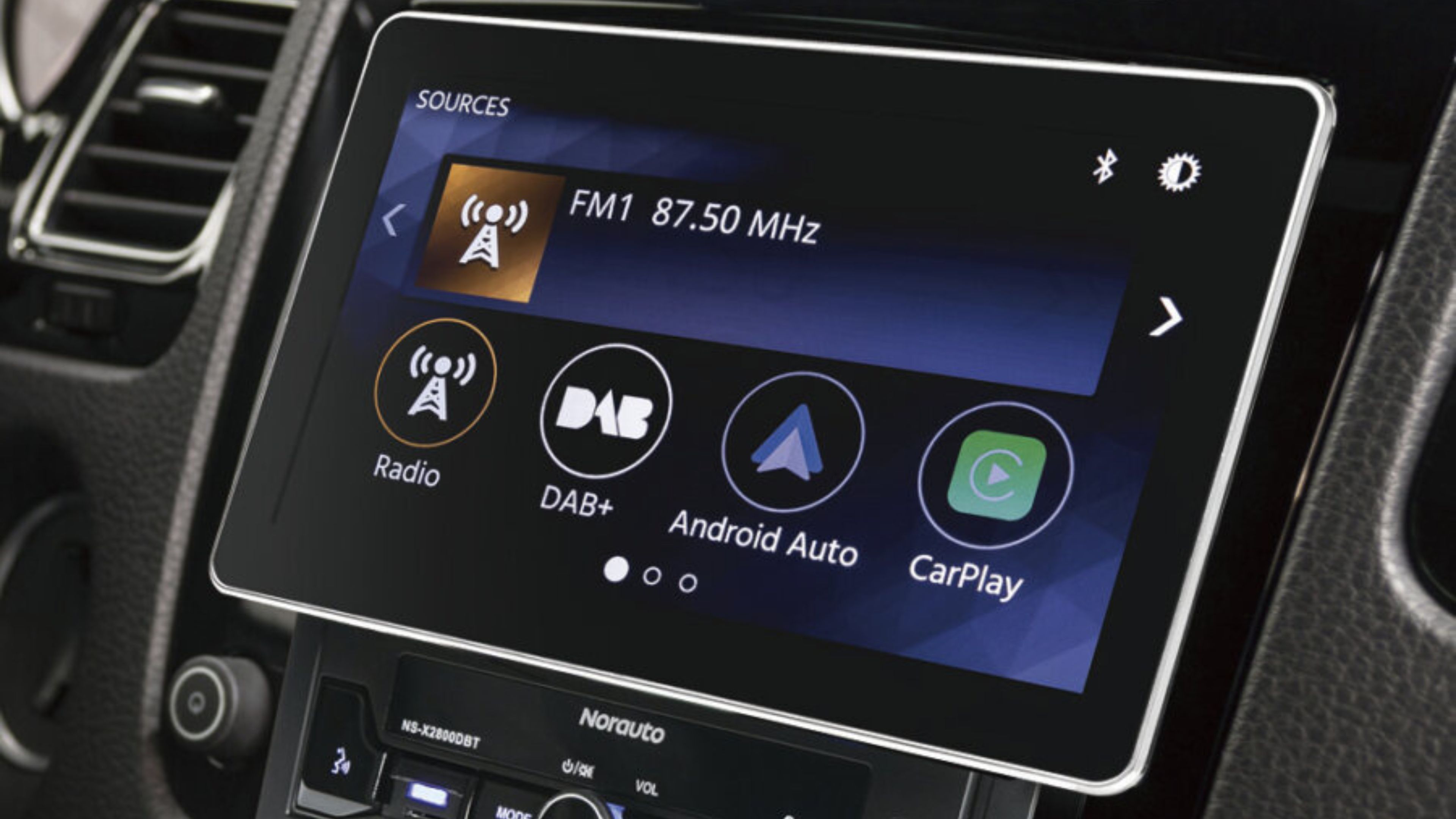 Autoradio compatible con CarPlay y Android Auto Norauto