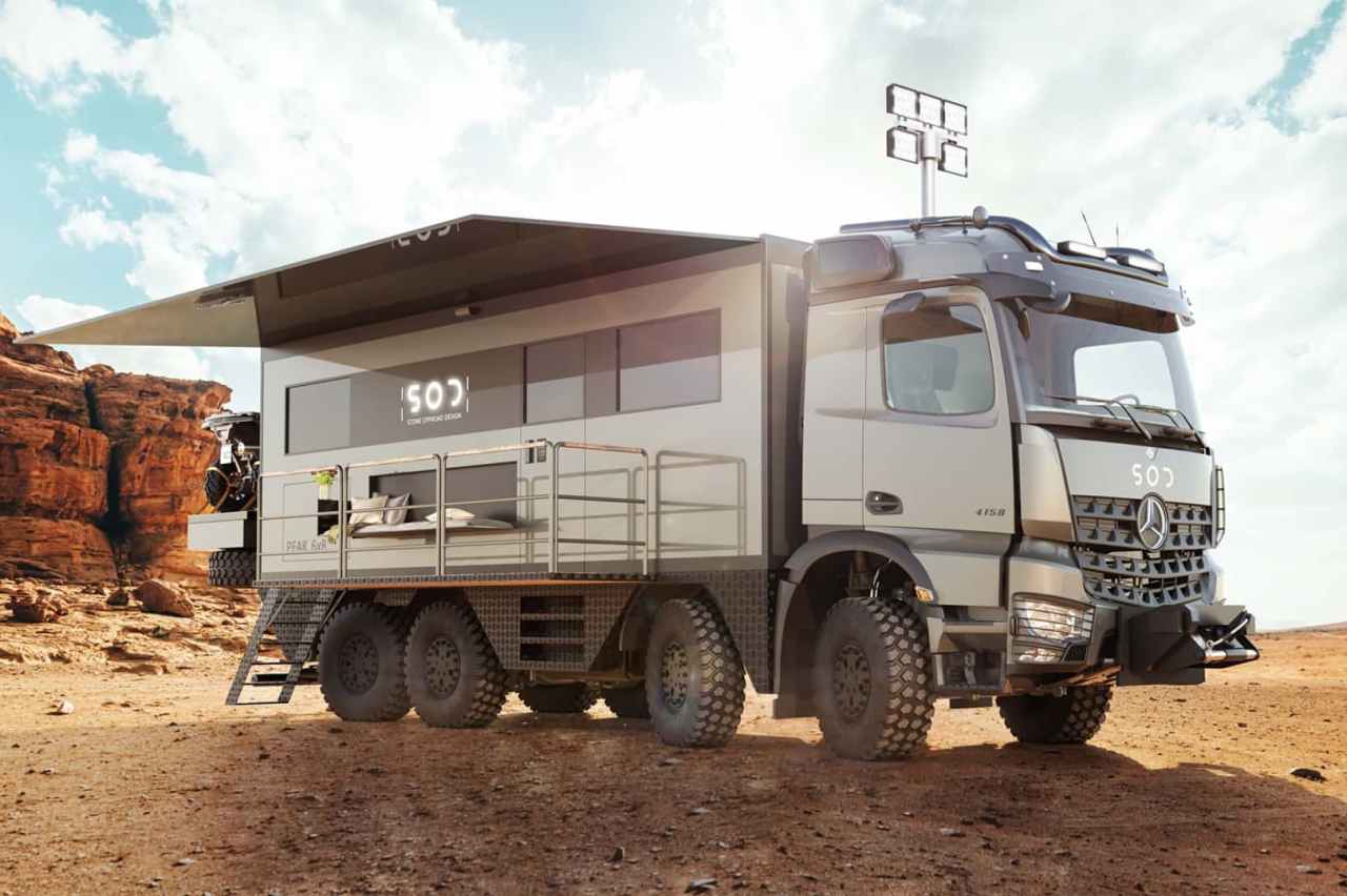 Mercedes Arocs 8x6 una exclusiva autocaravana de alto rendimiento