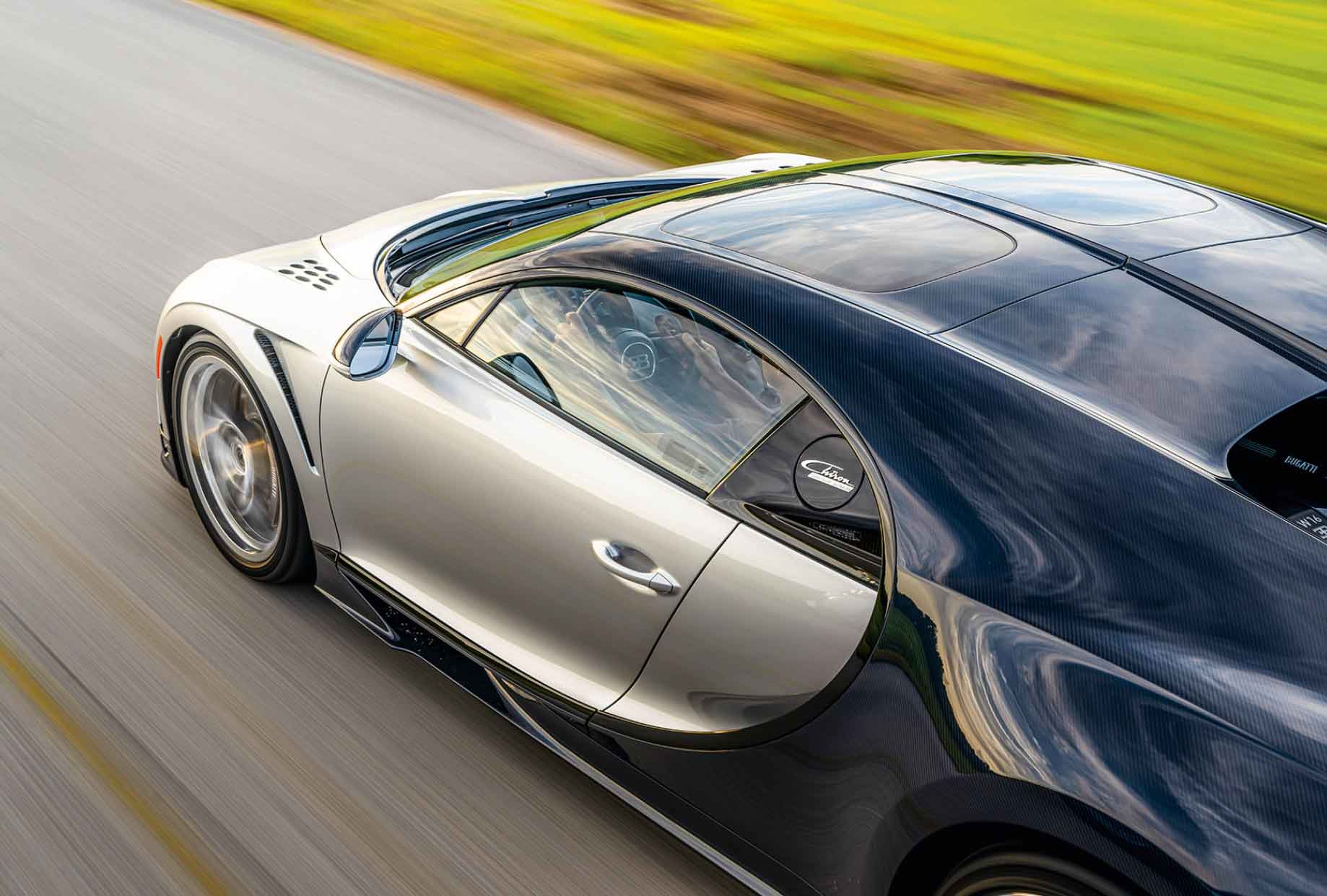 Prueba del Bugatti Chiron Super Sport cenital