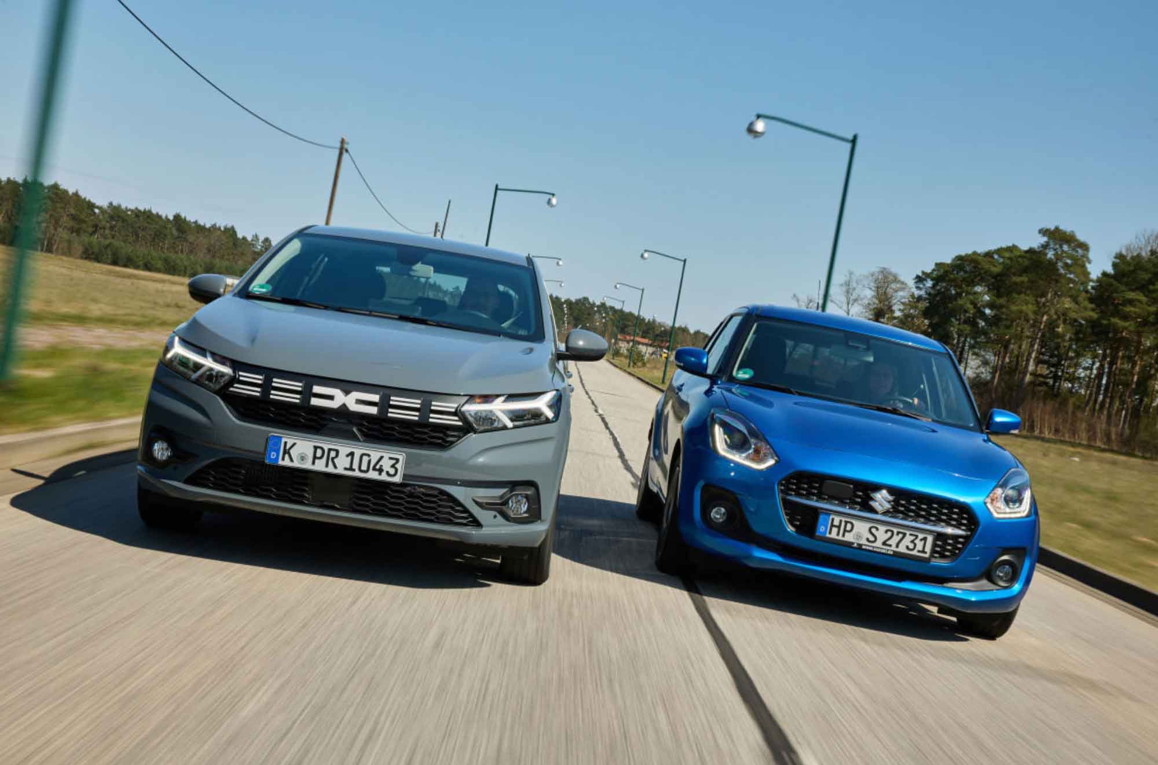 Comparativa del Dacia Sandero vs Suzuki Swift: