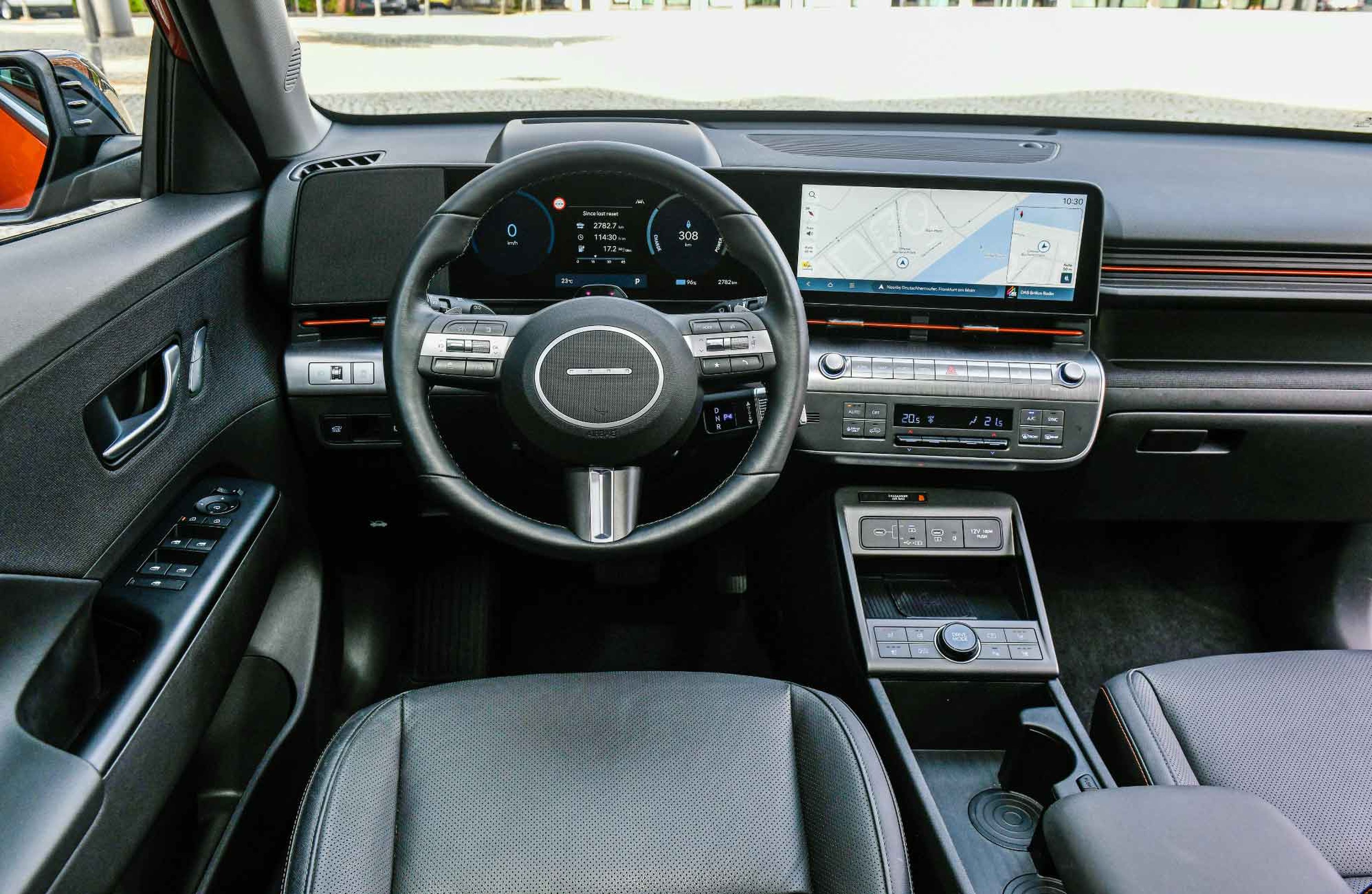 Prueba del Hyundai Kona EV de segunda generación cockpit