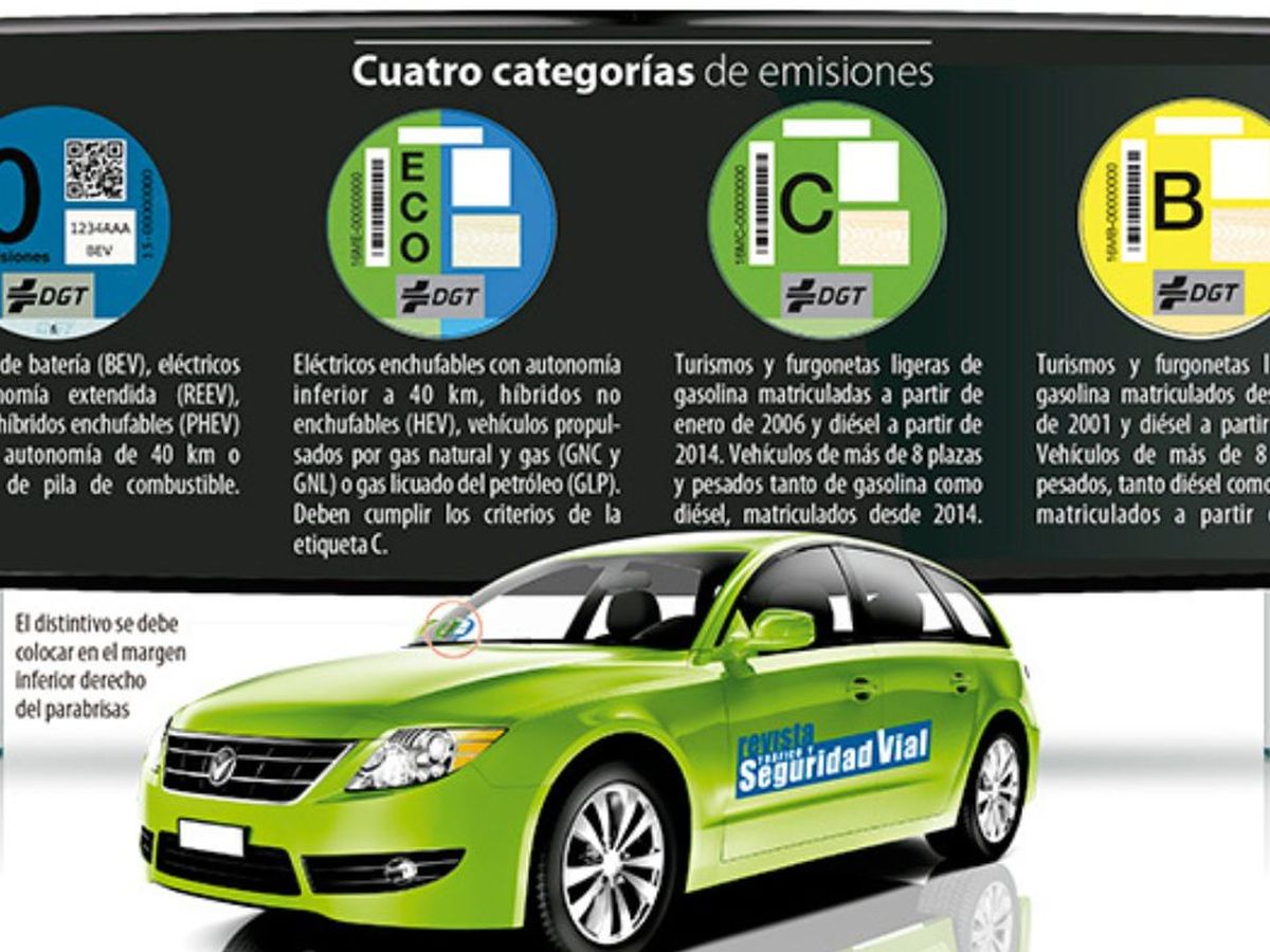 Etiqueta medioambiental de la DGT A: ¿existe en España? ¿A qué vehículos  hace referencia?