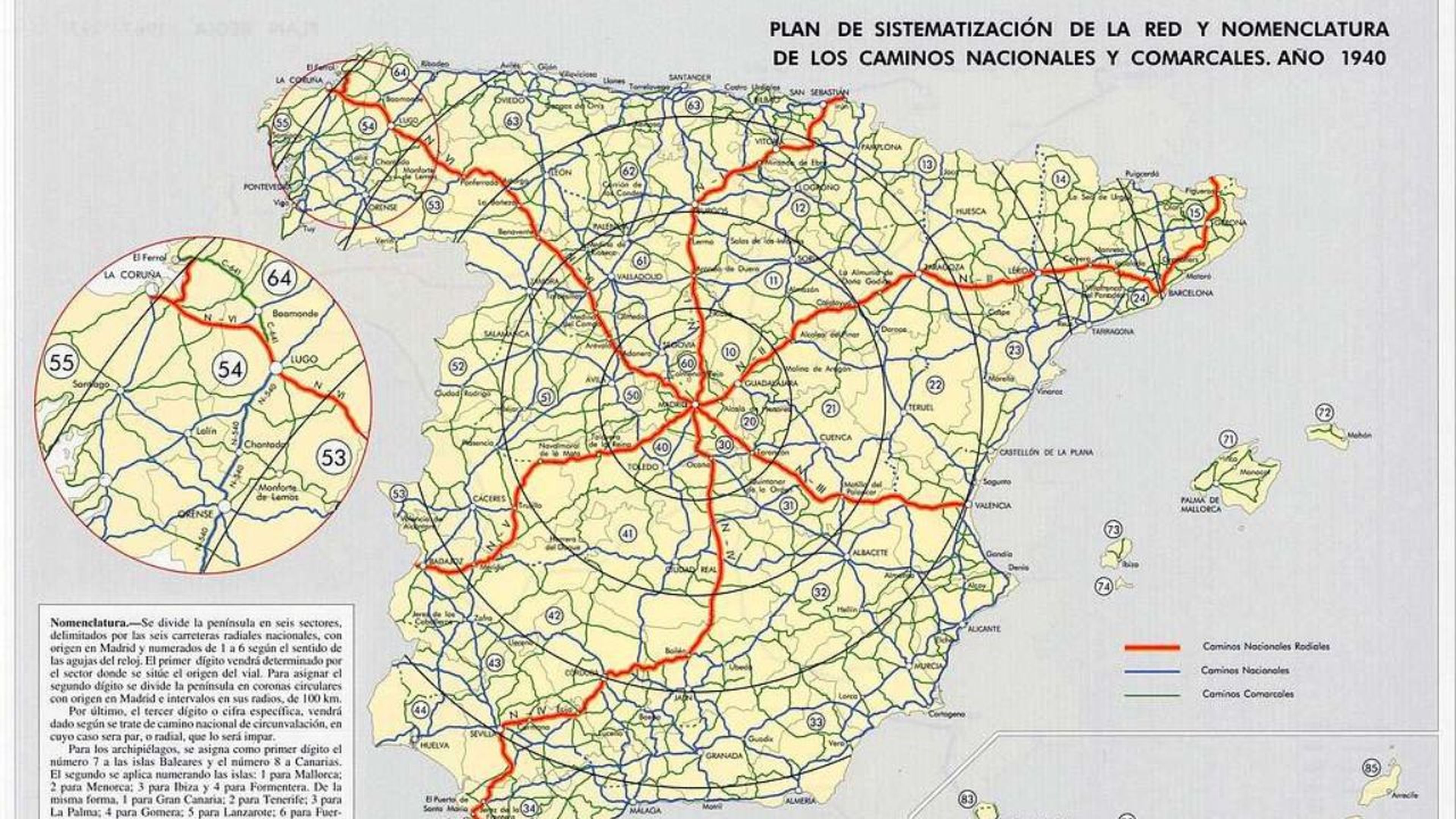 Plan Peña de carreteras españolas