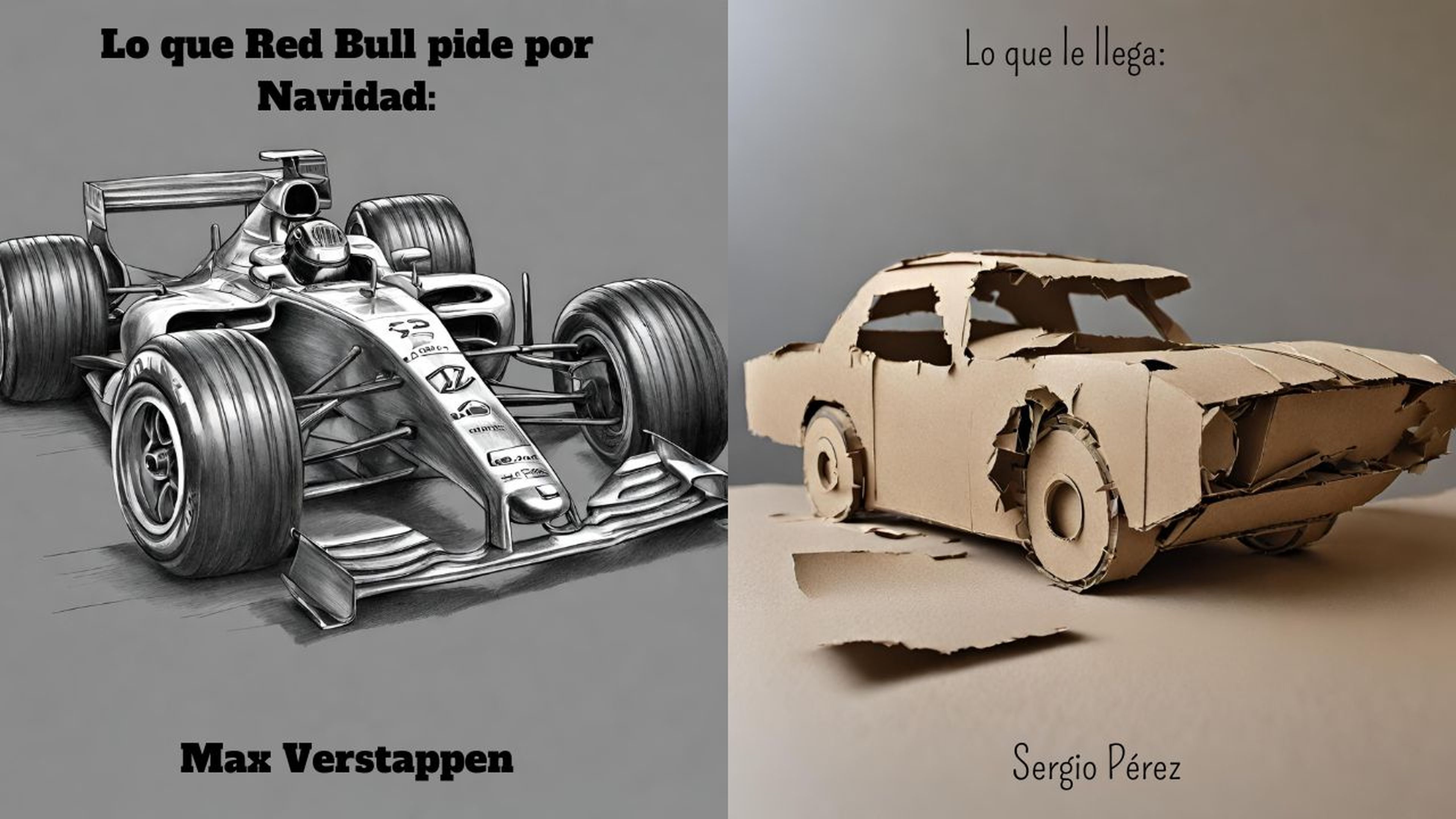 Meme Navidad Sergio Pérez Red Bull