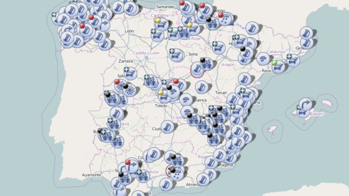 Cortes en carreteras por las movilizaciones de agricultores: mapa de la DGT