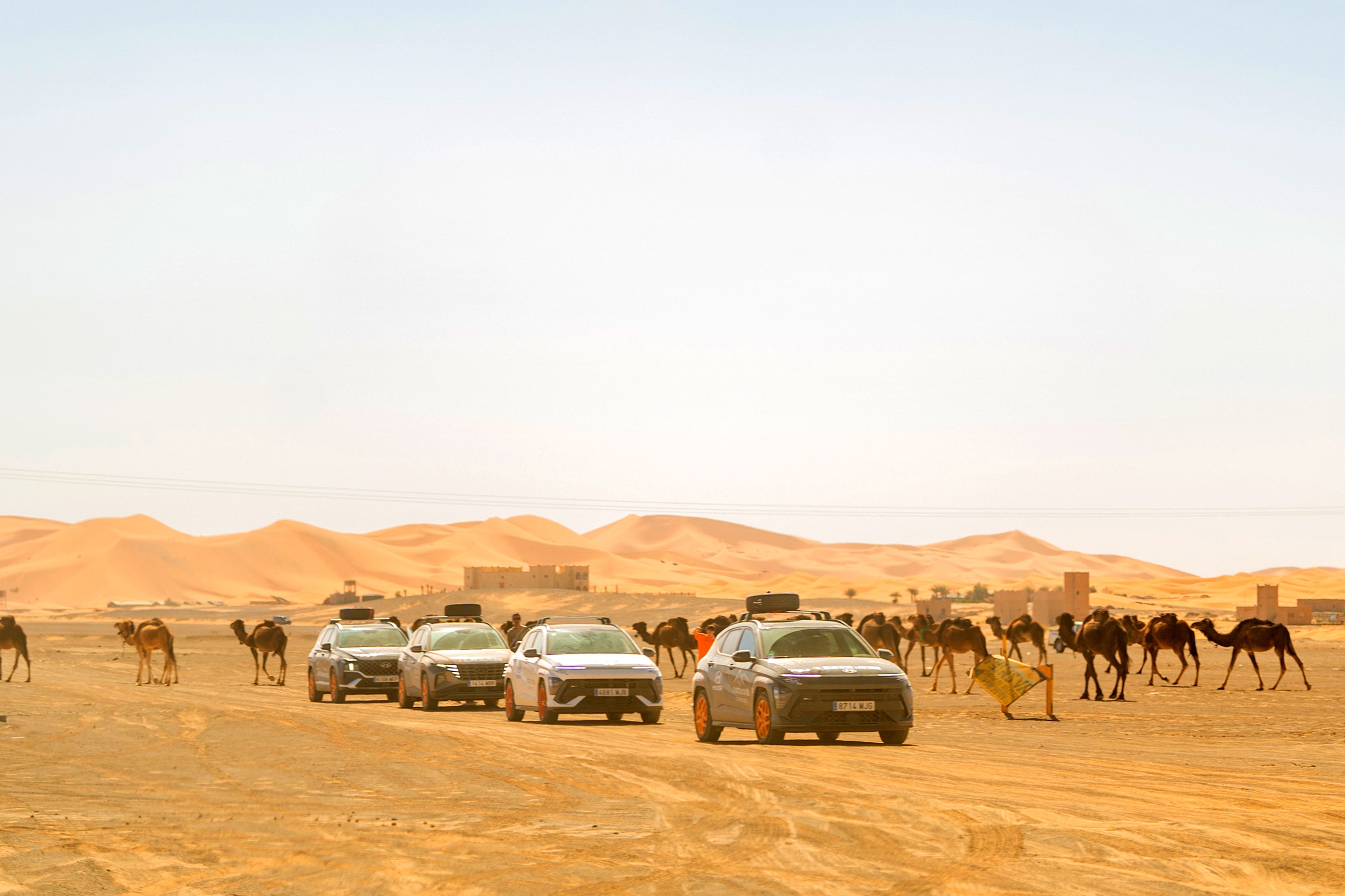Ruta alrededor del cordón de dunas de Merzouga (Marruecos)