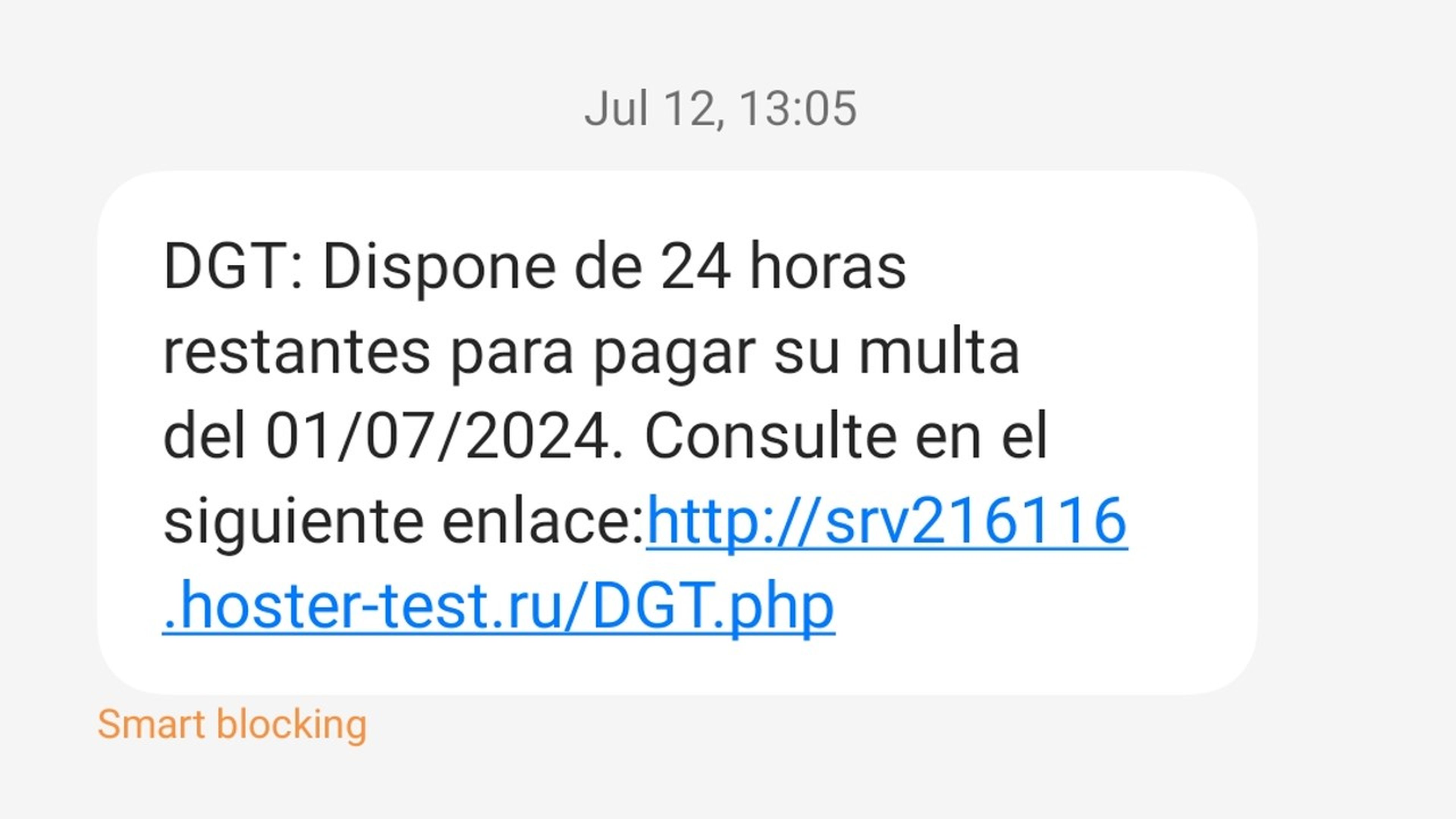 La DGT publica los mensajes fake que podrías recibir en tu móvil con una multa pendiente