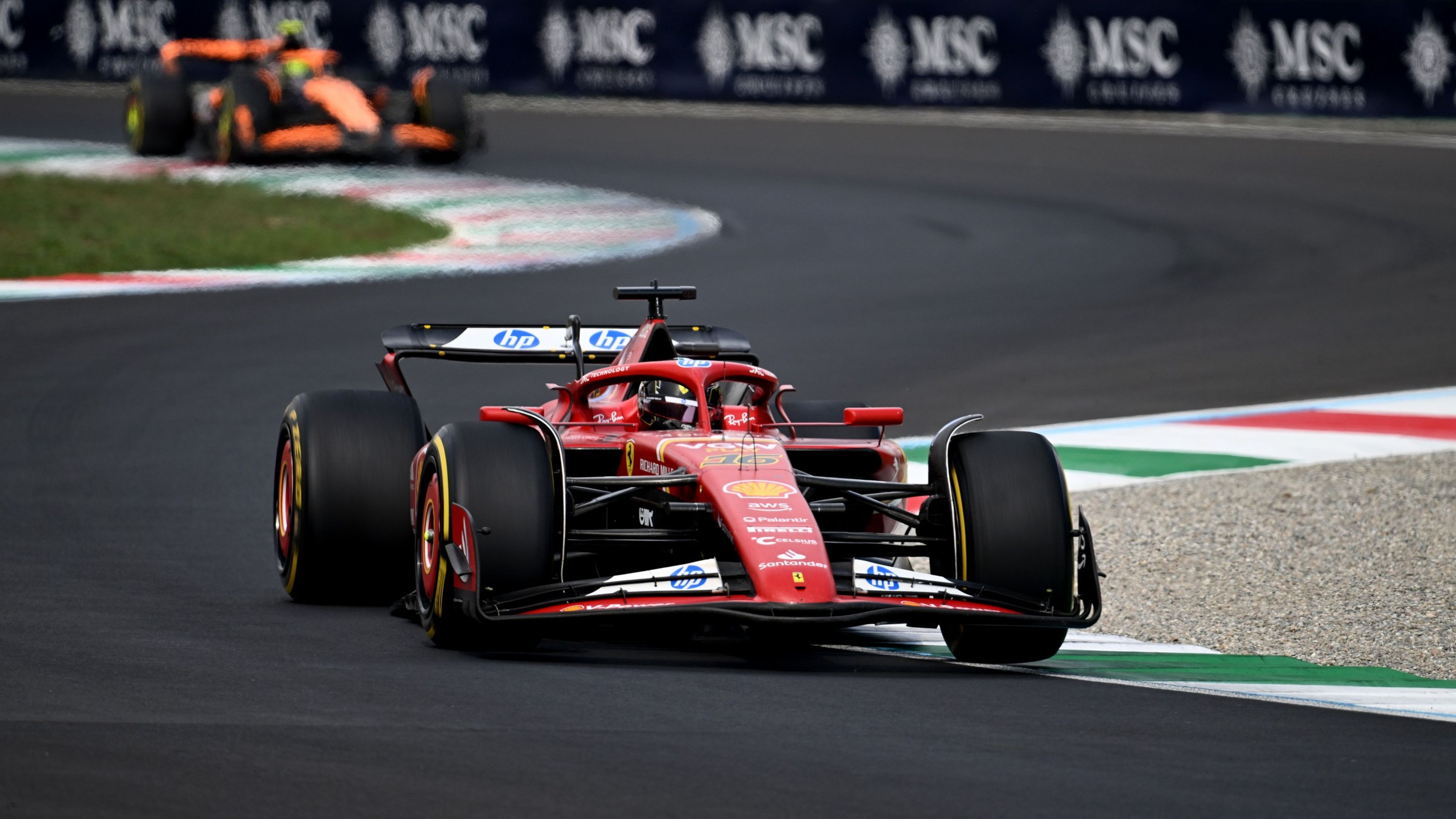 Charles leclerc en Monza