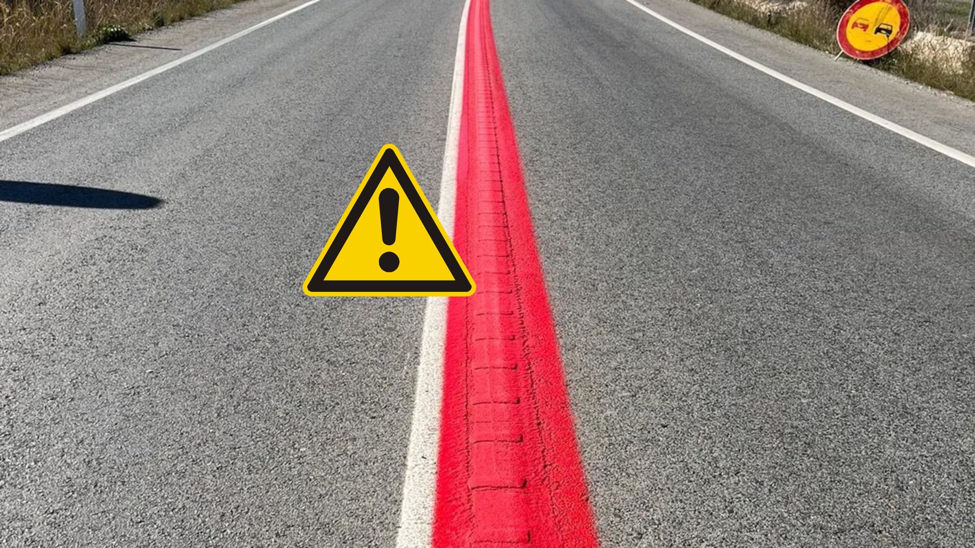 Confirmado: las carreteras españolas adoptan estas líneas rojas de las que deberías saber su función