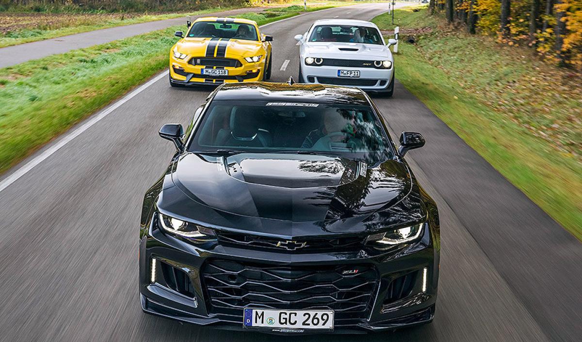 Comparativa Camaro ZL1/Challenger Hellcat/Mustang Shelby GT350