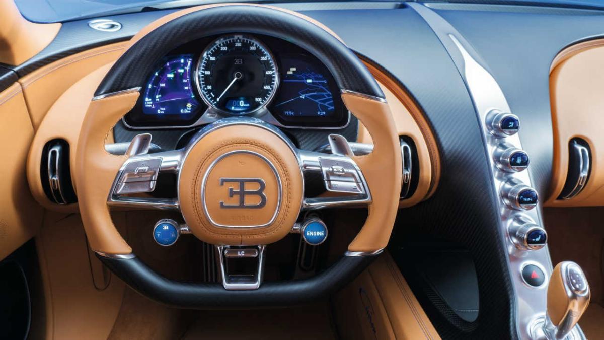 Así es el espectacular interior del Bugatti Chiron