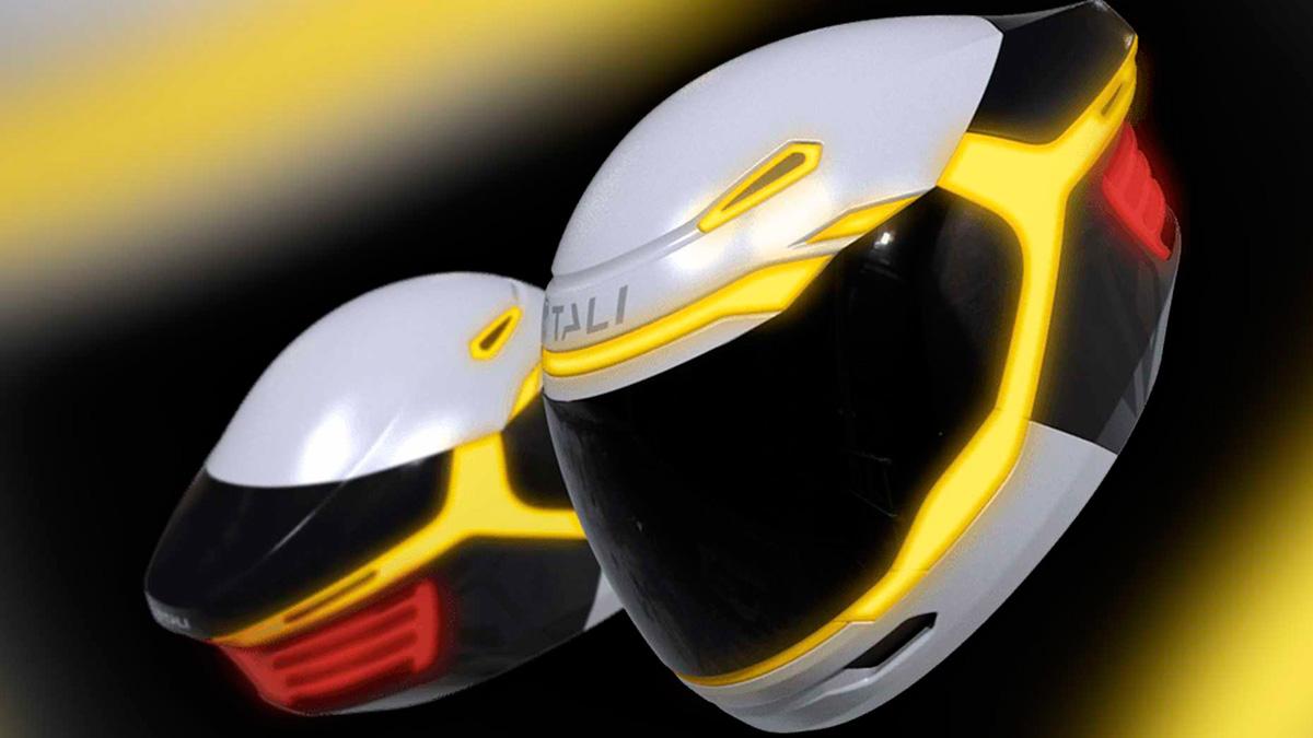 Así será el casco inteligente del futuro. ¡Con luces integradas