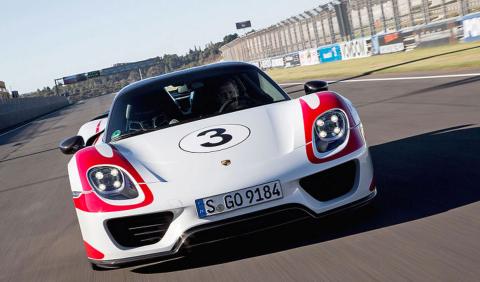 Porsche 918 Spyder delantera Porsche 918 Spyder delantera