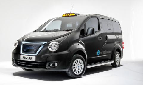 Nissan e-NV200 London Taxi delantera Nissan e-NV200 London Taxi delantera