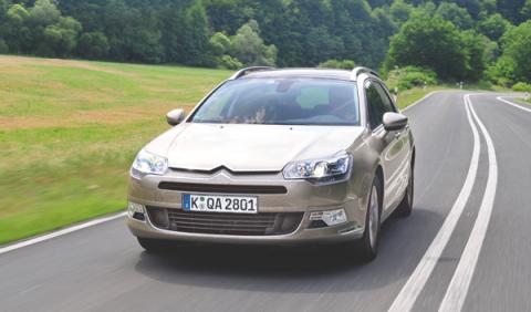 Citroën C5 Tourer prueba larga duración dinámica delantera Citroën C5 Tourer prueba larga duración dinámica delantera