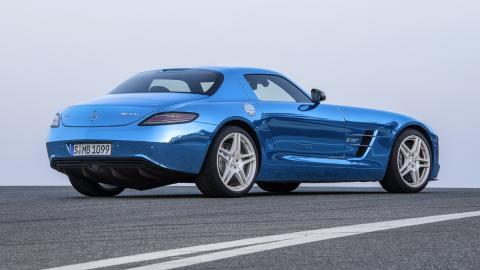 Cinco coches eléctricos extremos Mercedes SLS Electric Drive zaga Cinco coches eléctricos extremos Mercedes SLS Electric Drive zaga