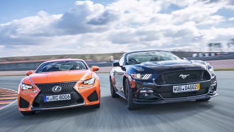 Duelo explosivo: Ford Mustang GT contra Lexus RC F Duelo explosivo: Ford Mustang GT contra Lexus RC F