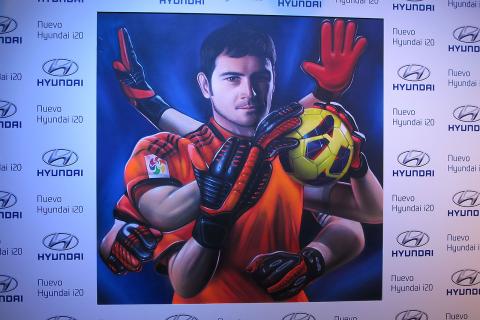 Graffiti de Iker Casillas por Spok Graffiti de Iker Casillas por Spok