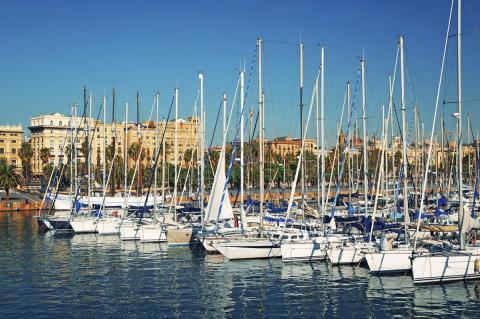 Port Vell en Barcelona Port Vell en Barcelona