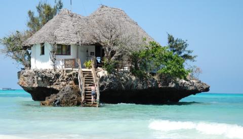 Restaurante The Rock, Zanzibar. Restaurante The Rock, Zanzibar.
