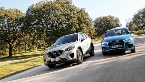 Audi Q3 contra Mazda CX-5 Audi Q3 contra Mazda CX-5