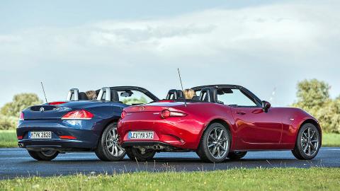 Duelo de diversión al volante: nuevo Mazda MX-5 vs BMW Z4 Duelo de diversión al volante: nuevo Mazda MX-5 vs BMW Z4