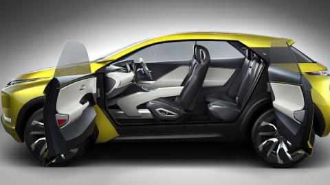Mitsubishi eX Compact Crossover lateral puertas Mitsubishi eX Compact Crossover lateral puertas